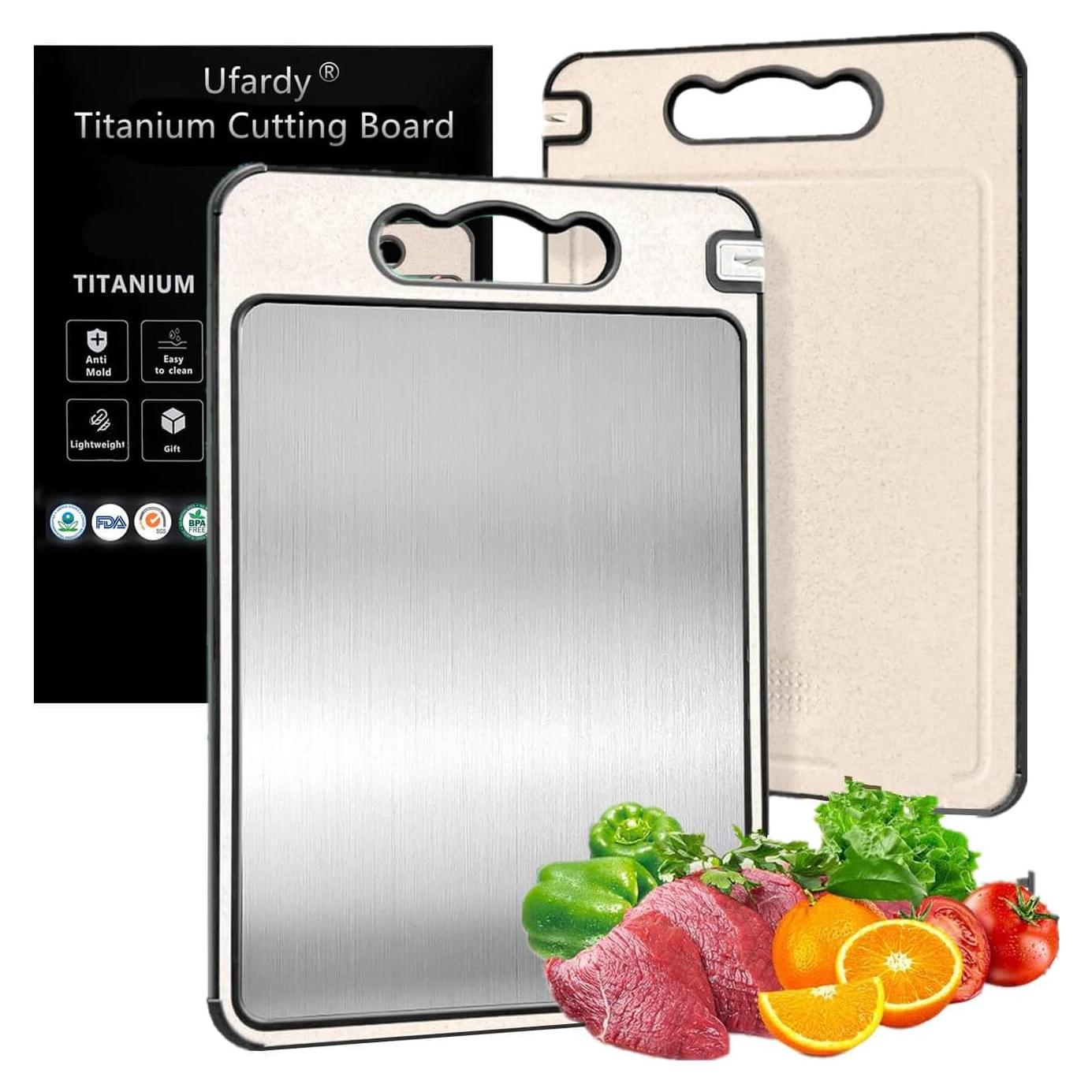 Tabla de Cortar de Titanio Ufardy 36.8x25.4cm Antideslizante