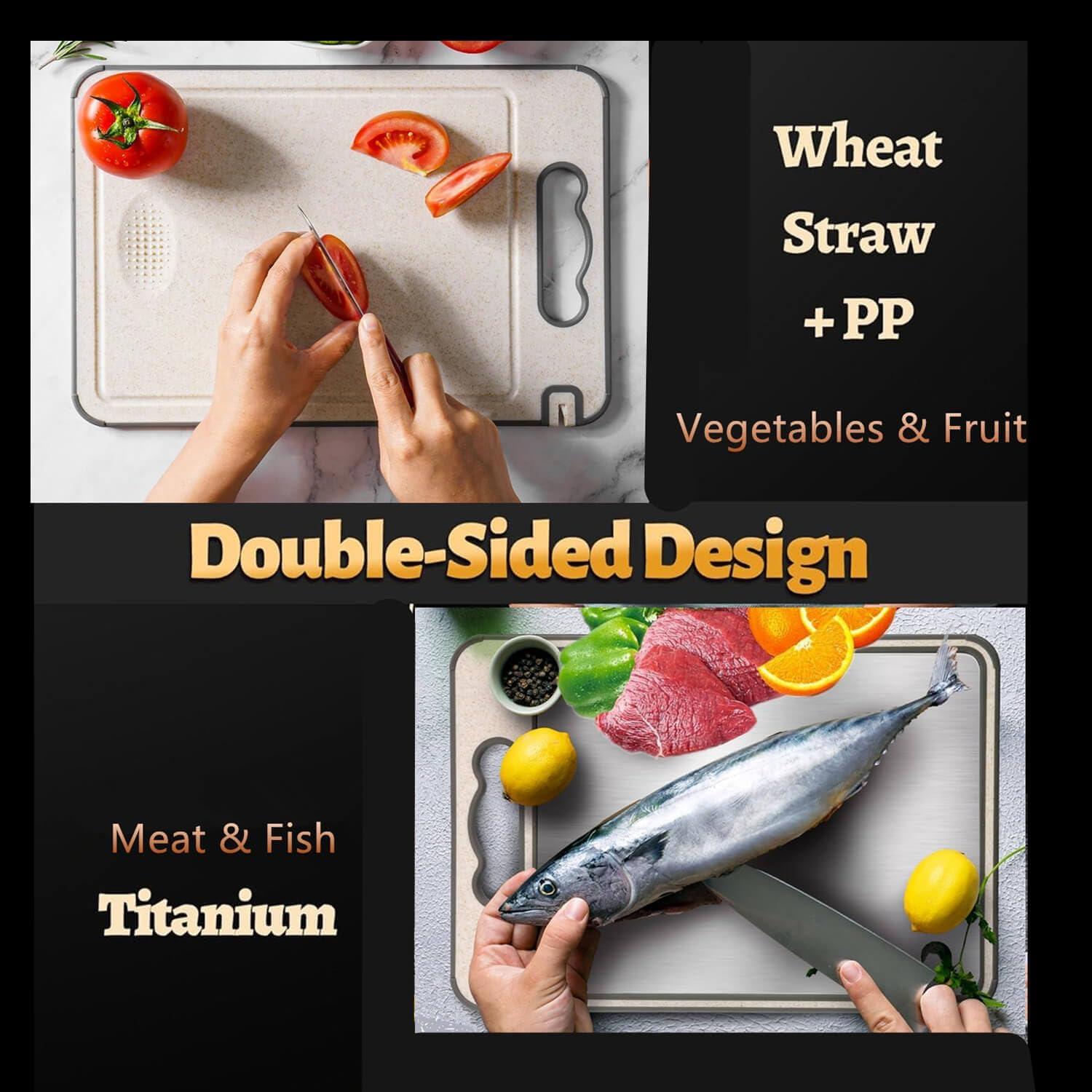 Tabla de Cortar de Titanio Ufardy 36.8x25.4cm Antideslizante
