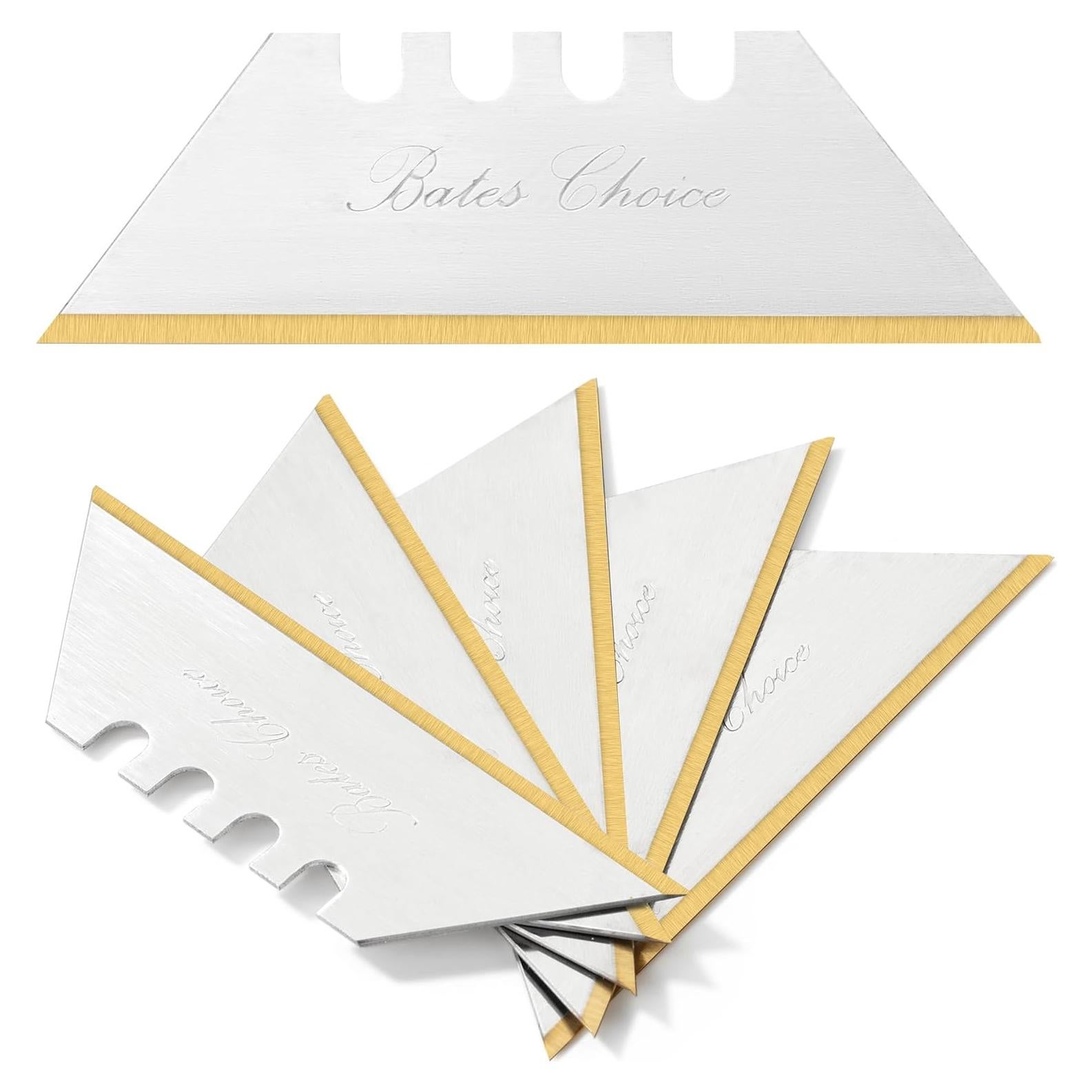 Cuchillas Utilitarias Bates de Titanio, Paquete de 40 Piezas