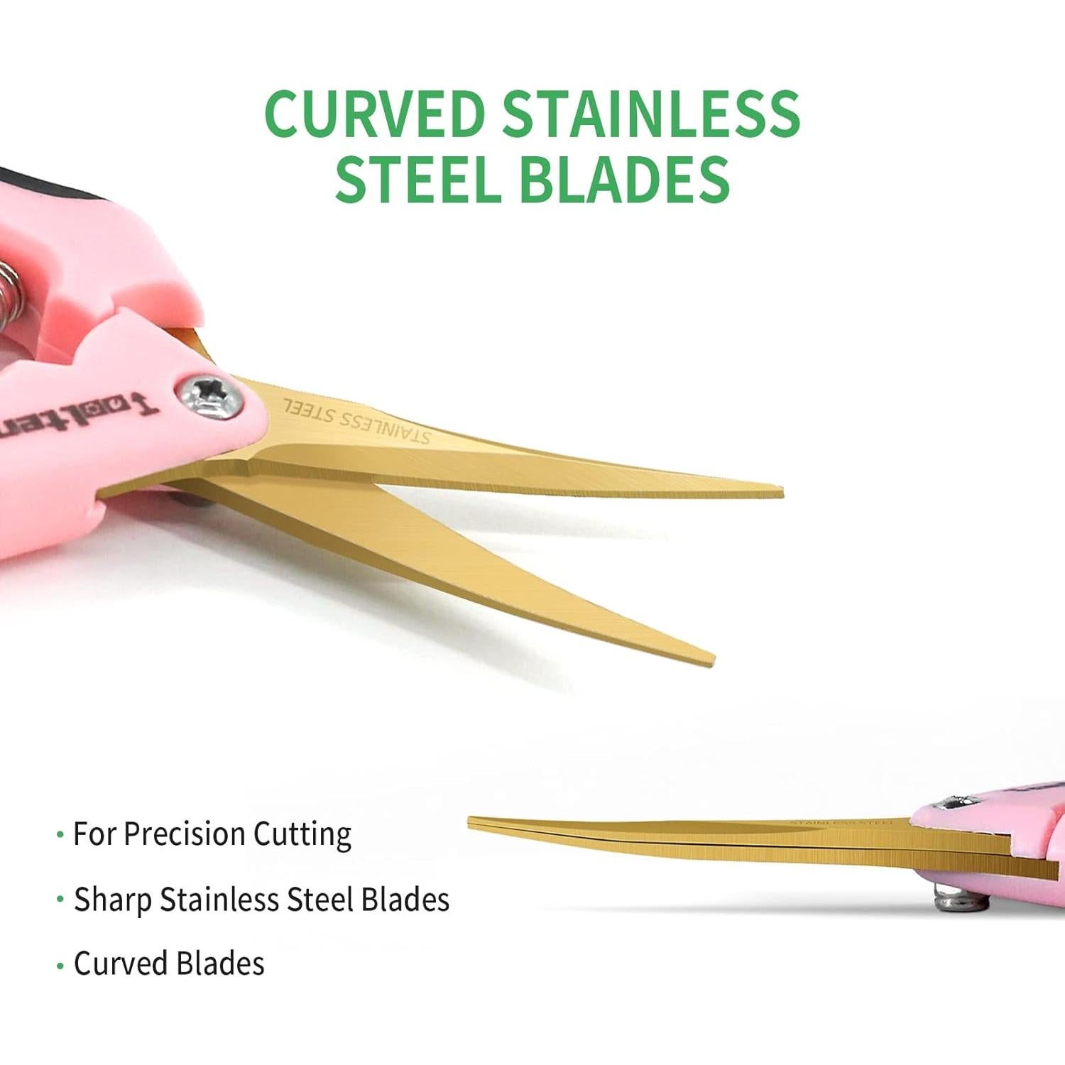 Tijeras de Podar TOOLTENG Rosa 12 Paquetes Cuchilla Curvada