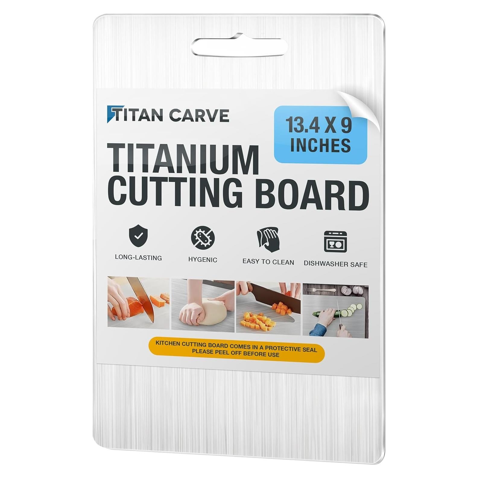 Tabla de Cortar de Titanio Titan Carve 34x22.9 cm Apta Lavavajillas