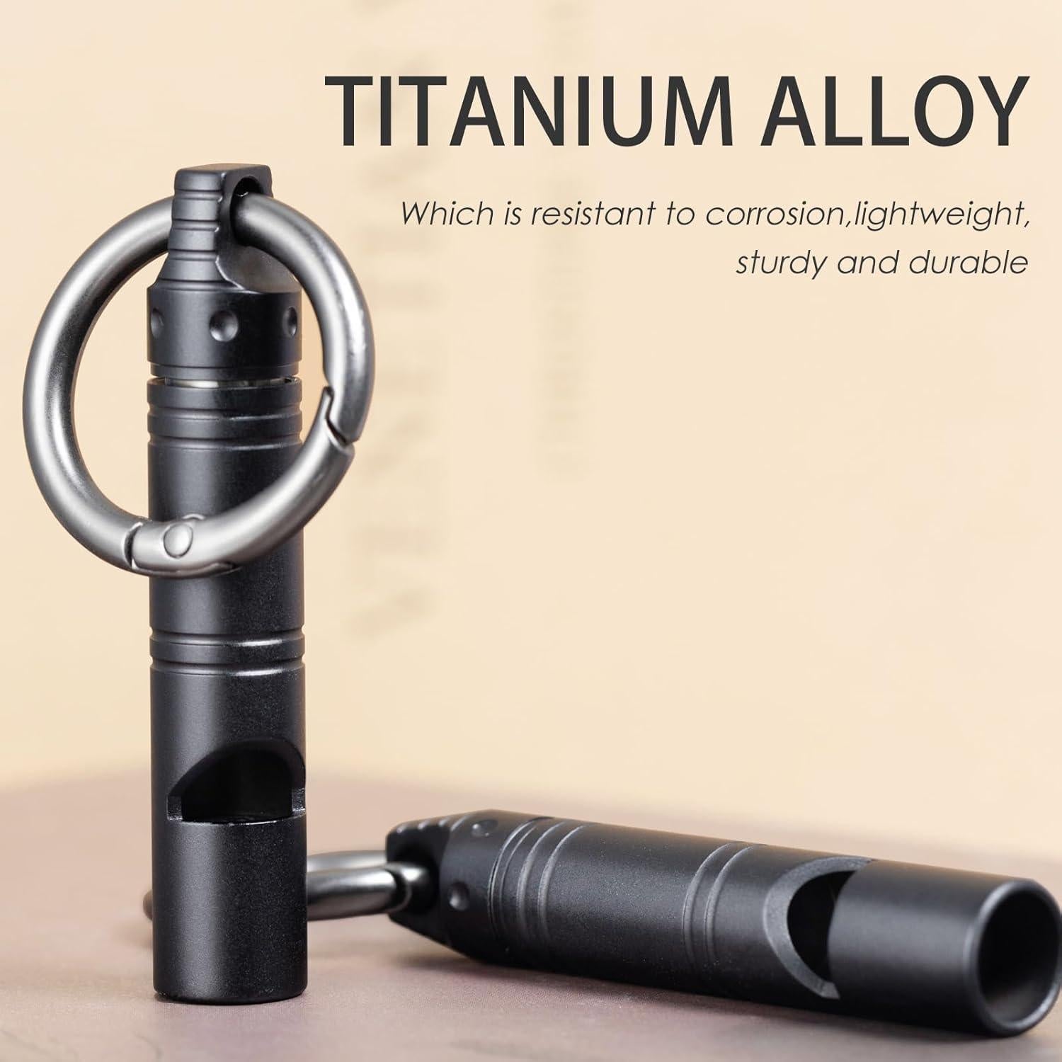 Silbato de Emergencia Autuveen KS001-HS Titanio Negro 120dB