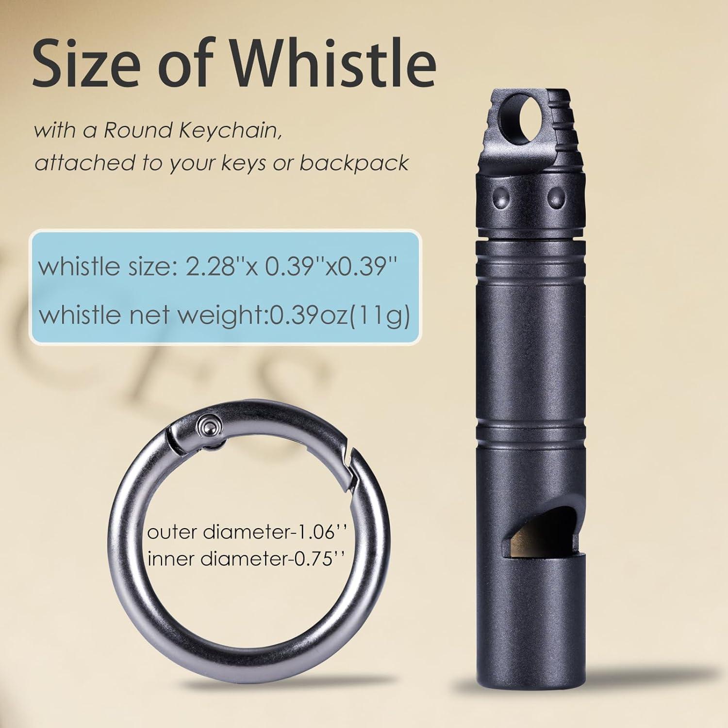 Silbato de Emergencia Autuveen KS001-HS Titanio Negro 120dB