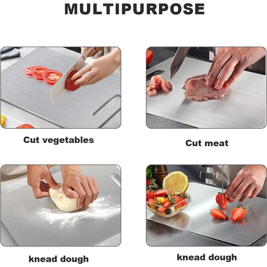 Tabla de Cortar de Titanio Puro HYUEE 45.72x30.48 cm Antideslizante