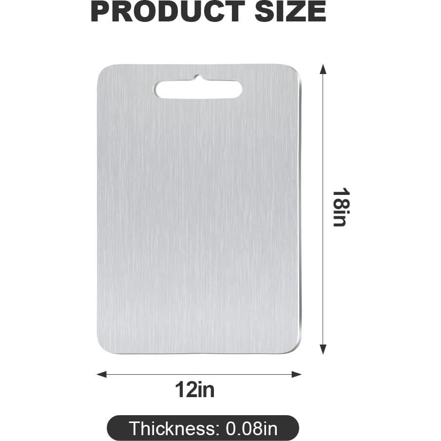 Tabla de Cortar de Titanio Puro HYUEE 45.72x30.48 cm Antideslizante