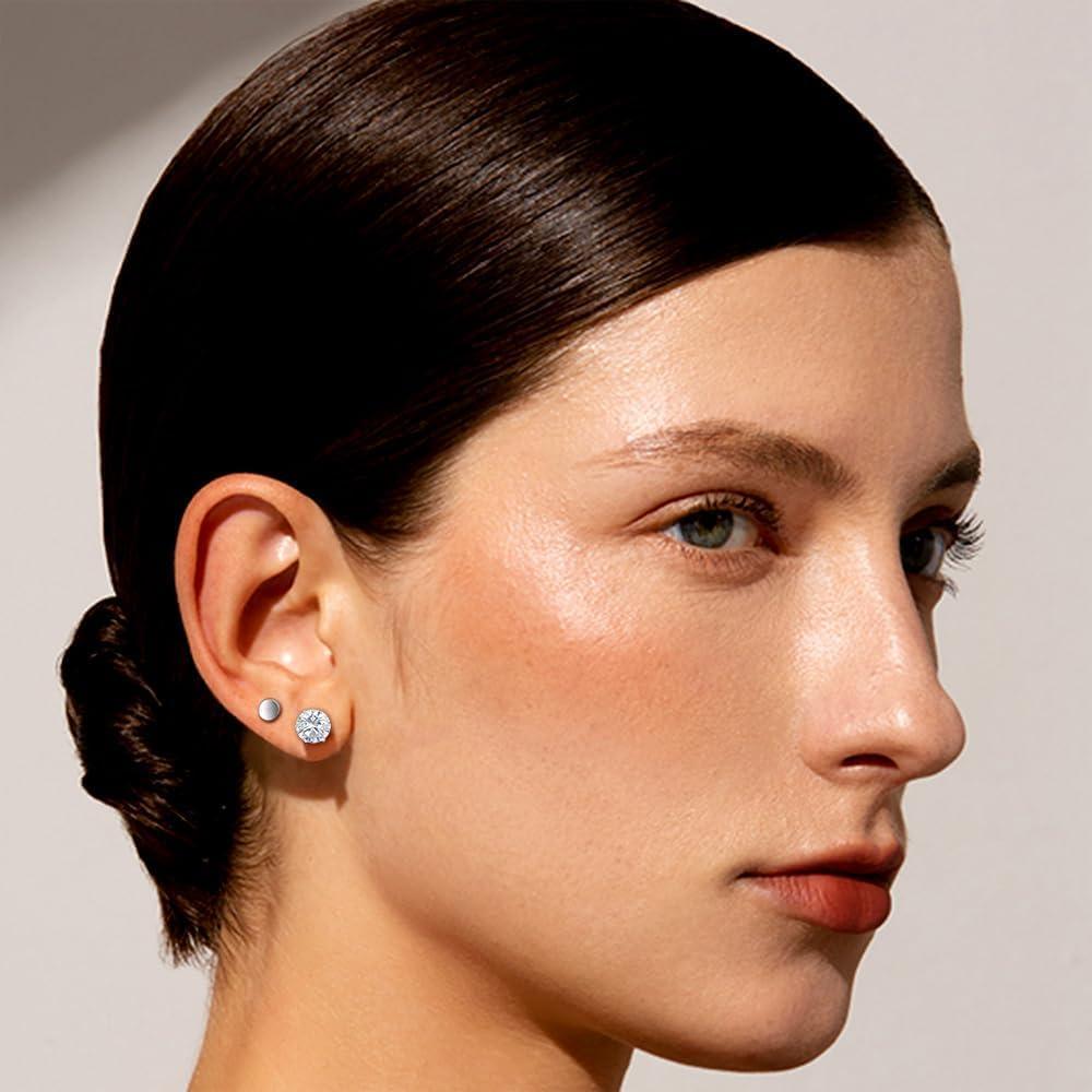 Aretes Hipoalergénicos VOLUKA de Zirconia Cúbica 316L - Set de 6 Tamaños