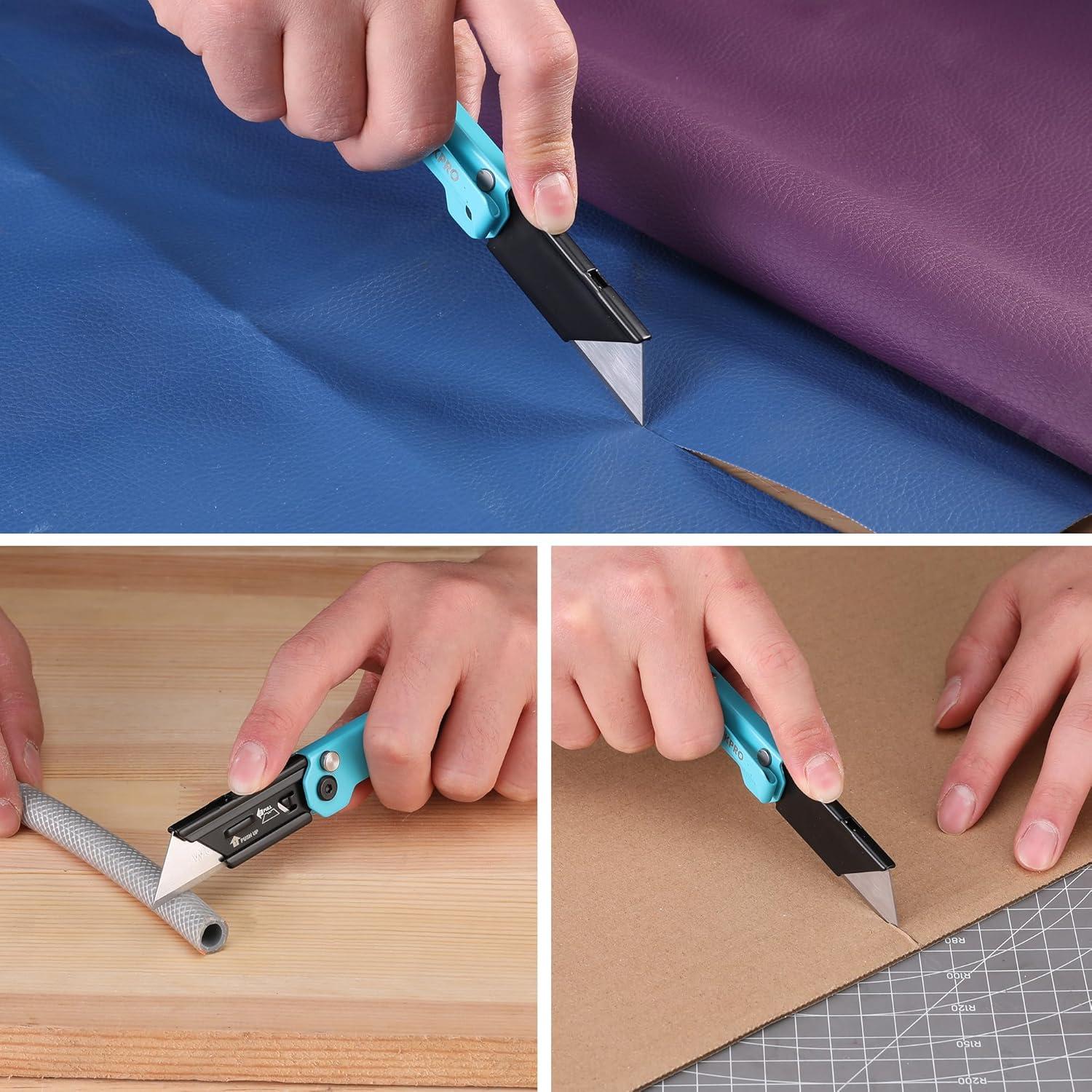 Cuchillo Utility Plegable WORKPRO EDC Acero Inoxidable 8.4cm