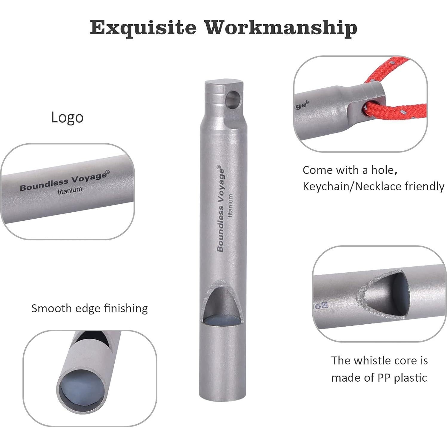 Silbato de Emergencia Titanio Boundless Voyage Ti9010O