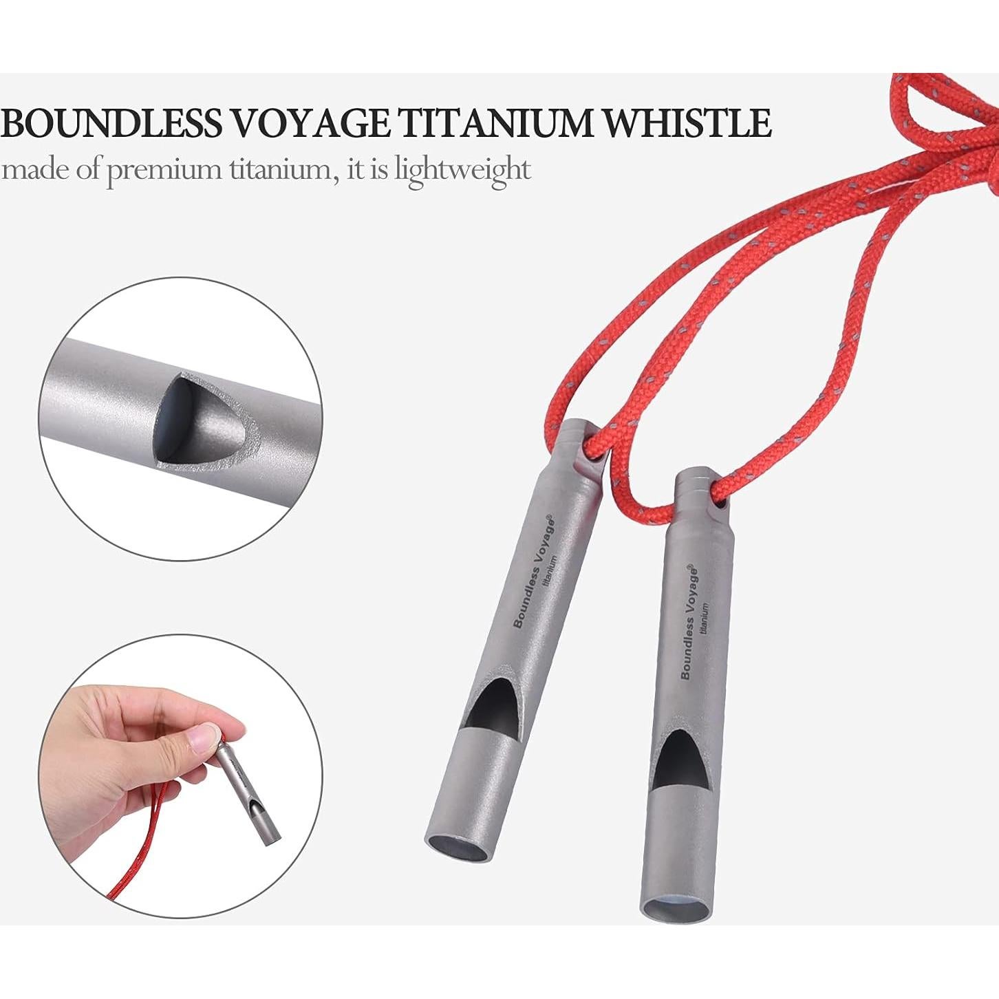 Silbato de Emergencia Titanio Boundless Voyage Ti9010O