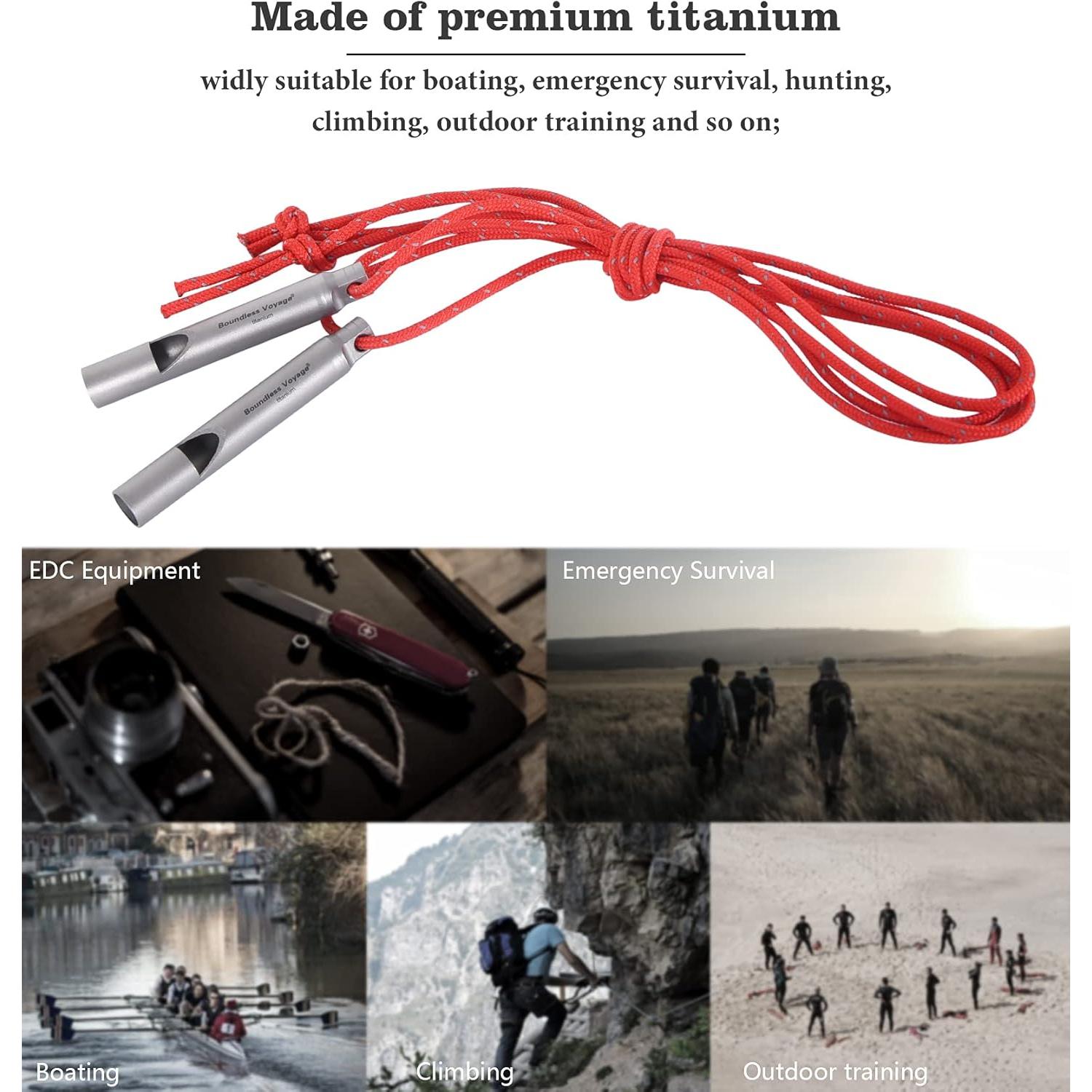 Silbato de Emergencia Titanio Boundless Voyage Ti9010O