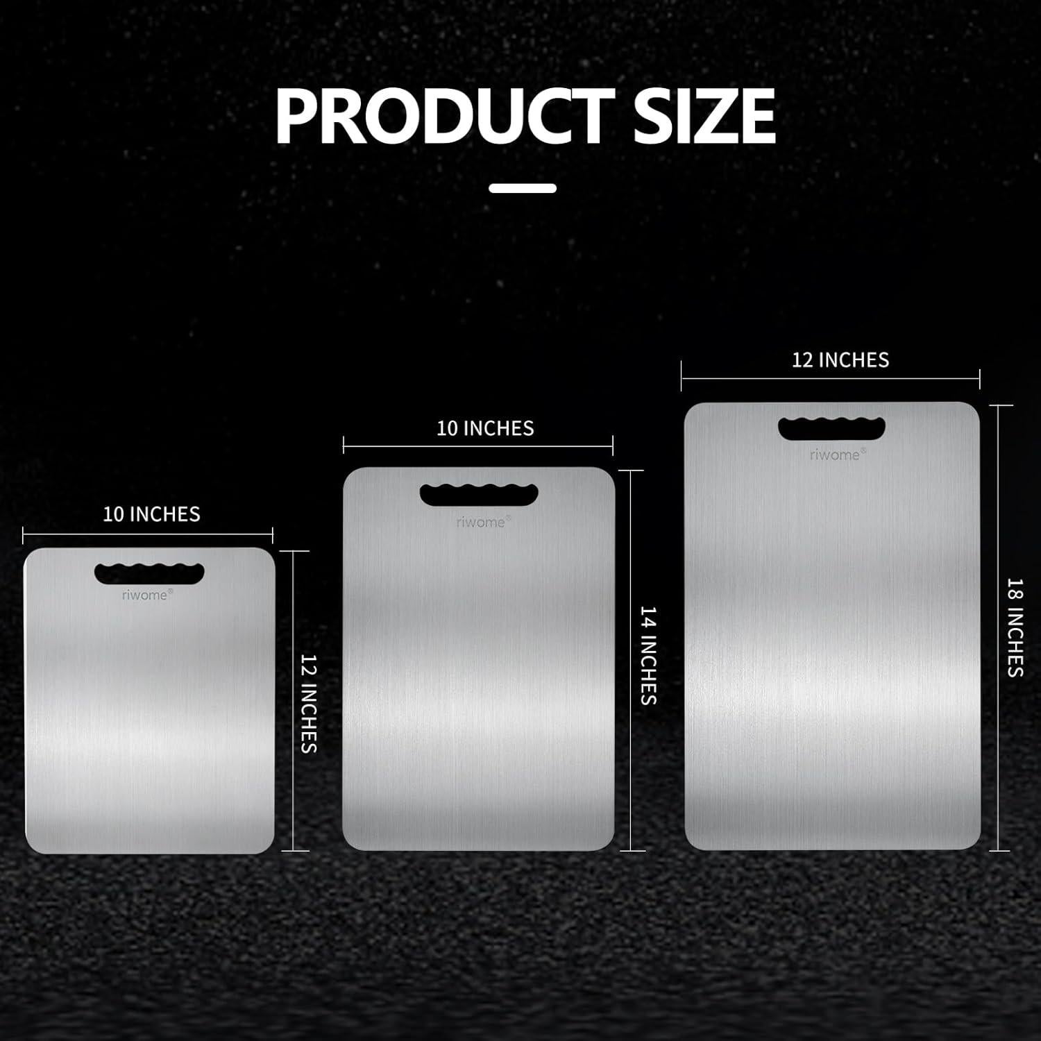 Tabla de Cortar de Titanio Riwome 45.72x30.48 cm A Prueba de Lavavajillas