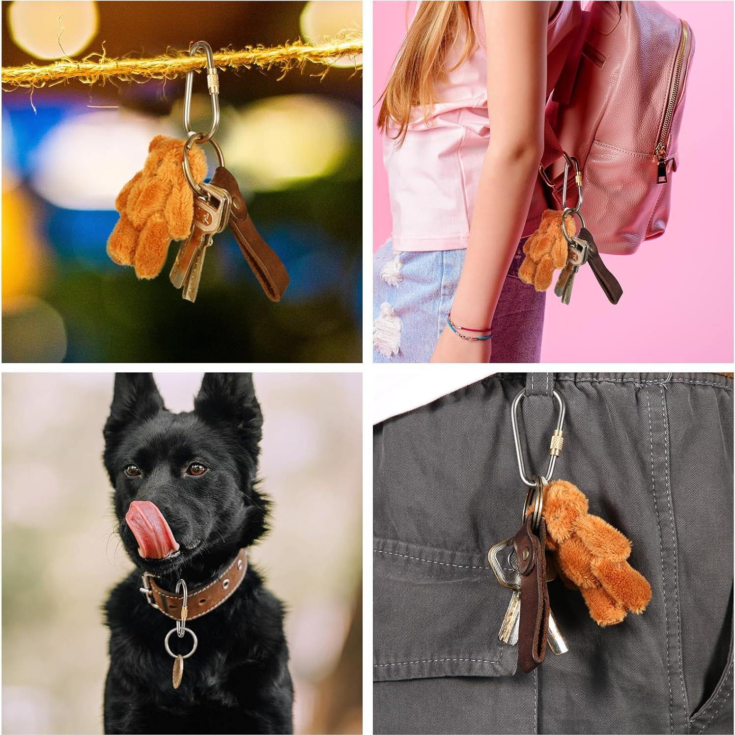 Clips de bloqueo en miniatura Skylety de titanio - 20 piezas