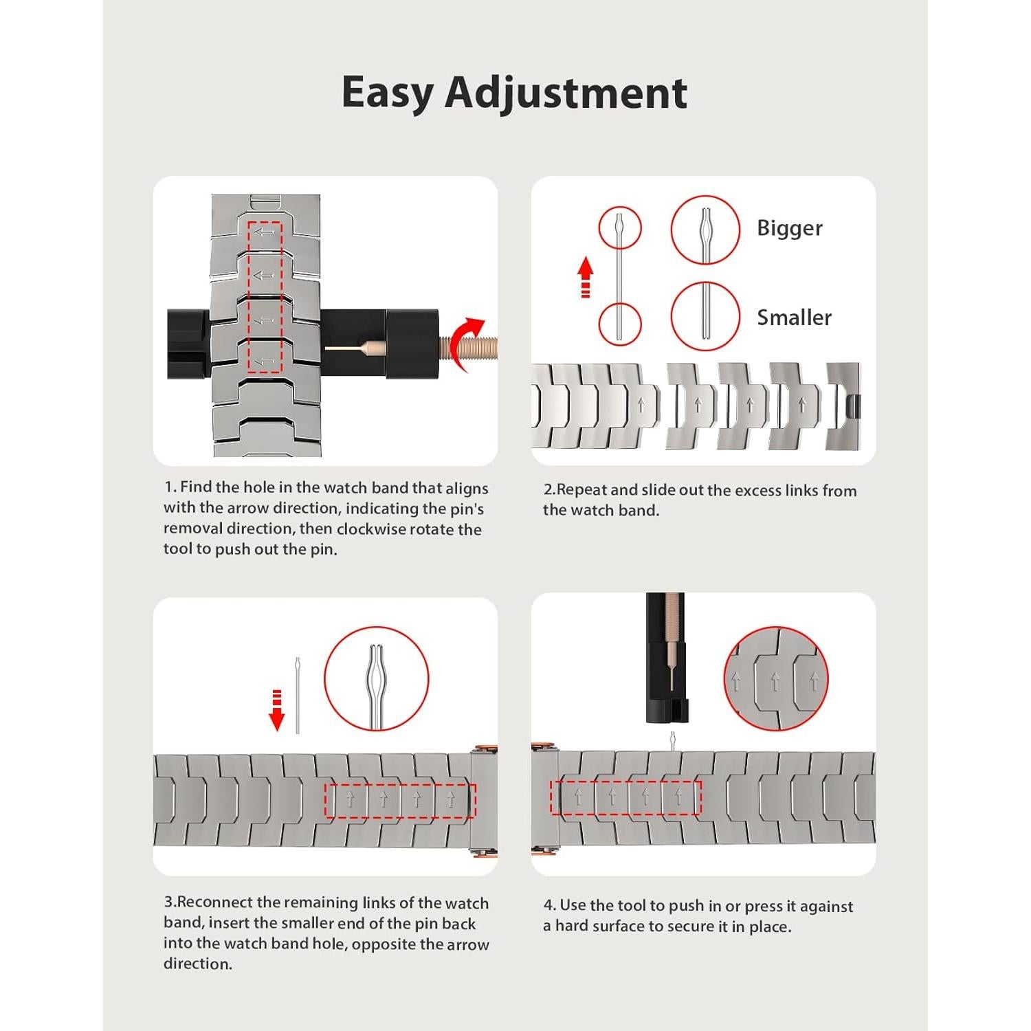 Banda de Titanio ZABUDUO para Apple Watch 49mm Ultra 2 Naranja