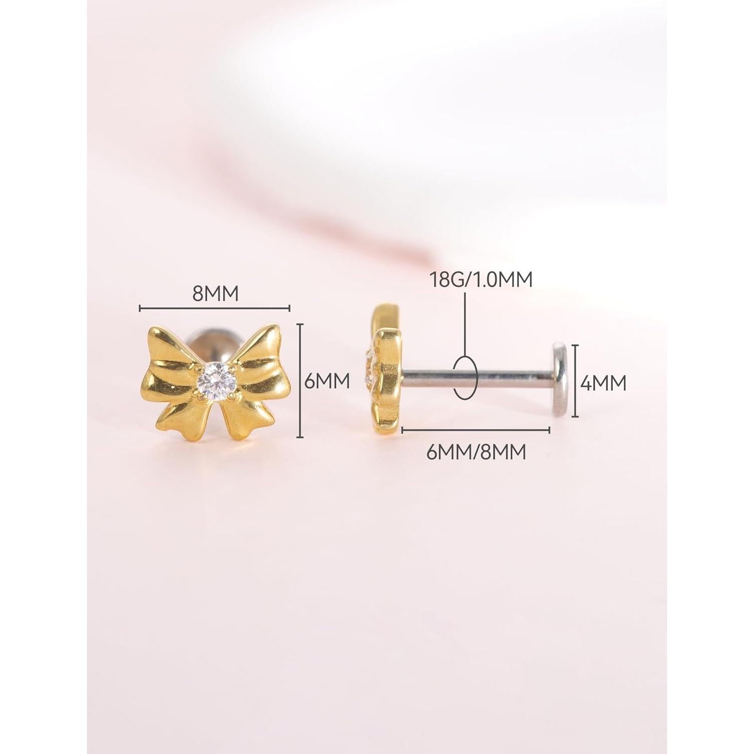 Pendientes de Titanio Hipoalergénicos Limerencia 18G 2PCS