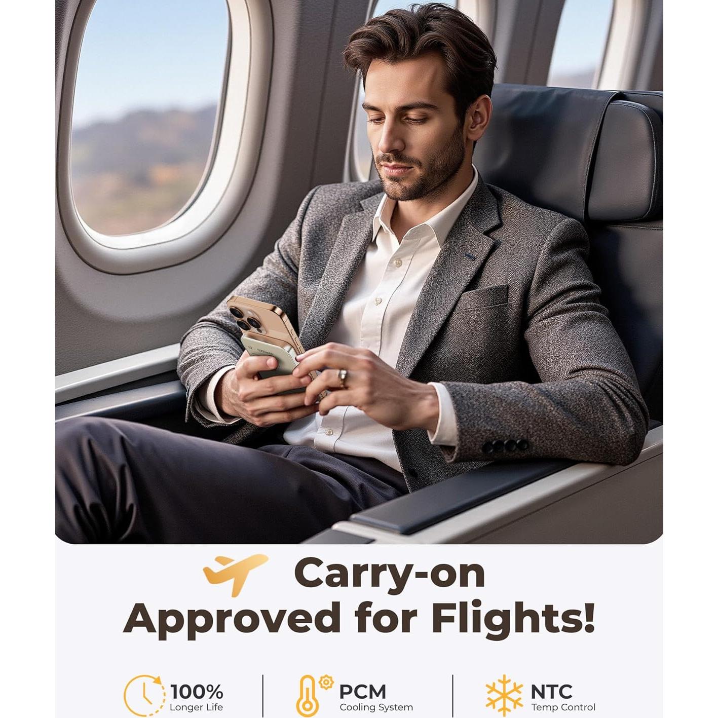 Cargador Portátil KUXIU S2 5000mAh Magnético Qi2 15W Titanio