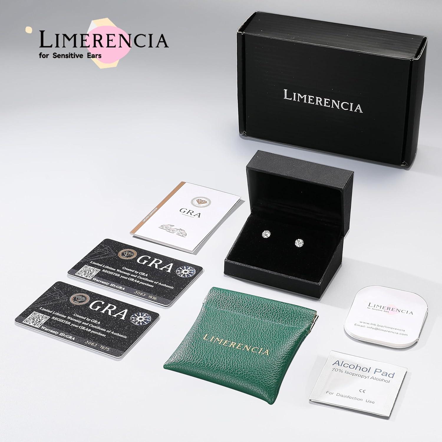 Pendientes de Moissanite Limerencia Titanio Hipoalergénico 3mm