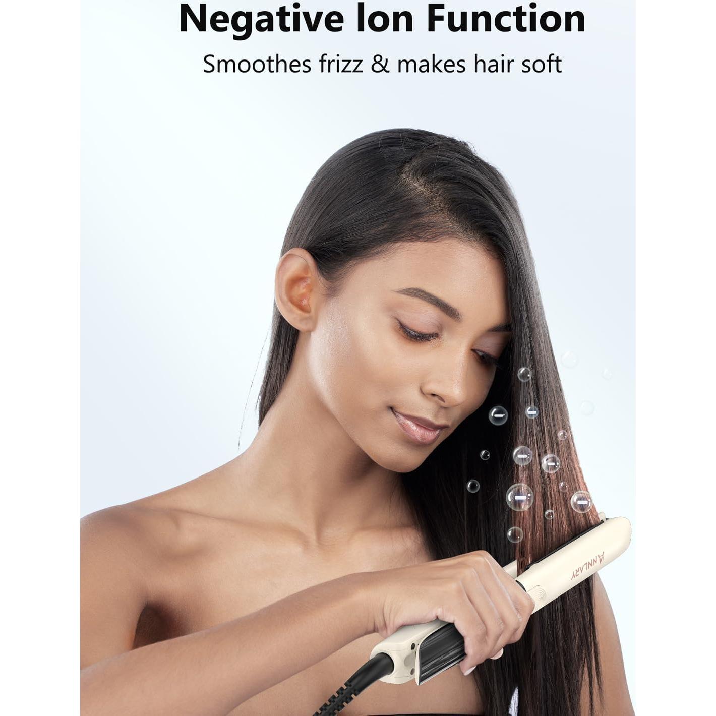 Plancha de Pelo ANNLARY 1 Pulgada Iónica Cerámica Doble Voltaje