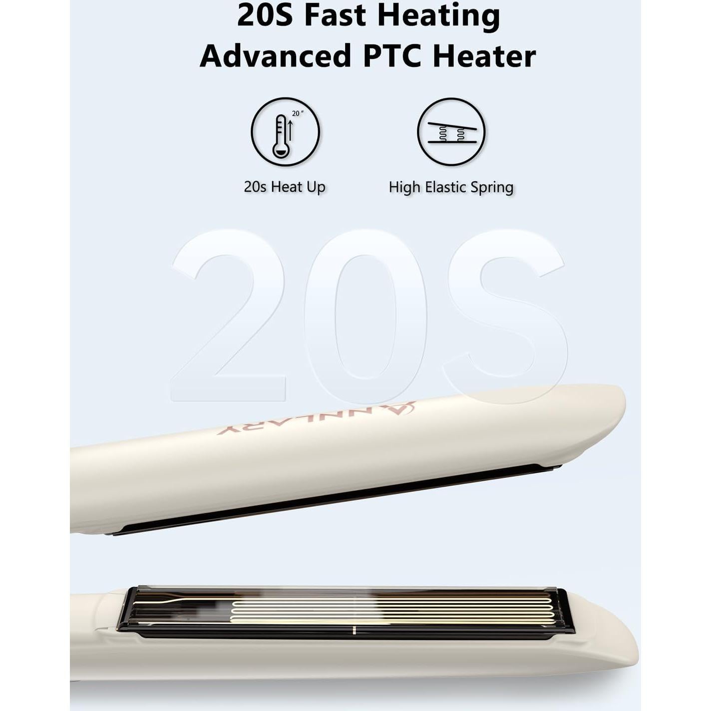 Plancha de Pelo ANNLARY 1 Pulgada Iónica Cerámica Doble Voltaje