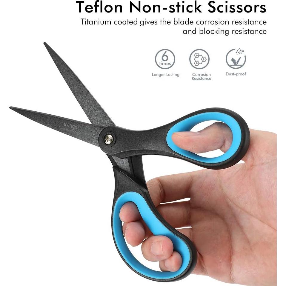 Tijeras LIVINGO 2 Pack 21 cm Titanio Antiadherente Multiusos