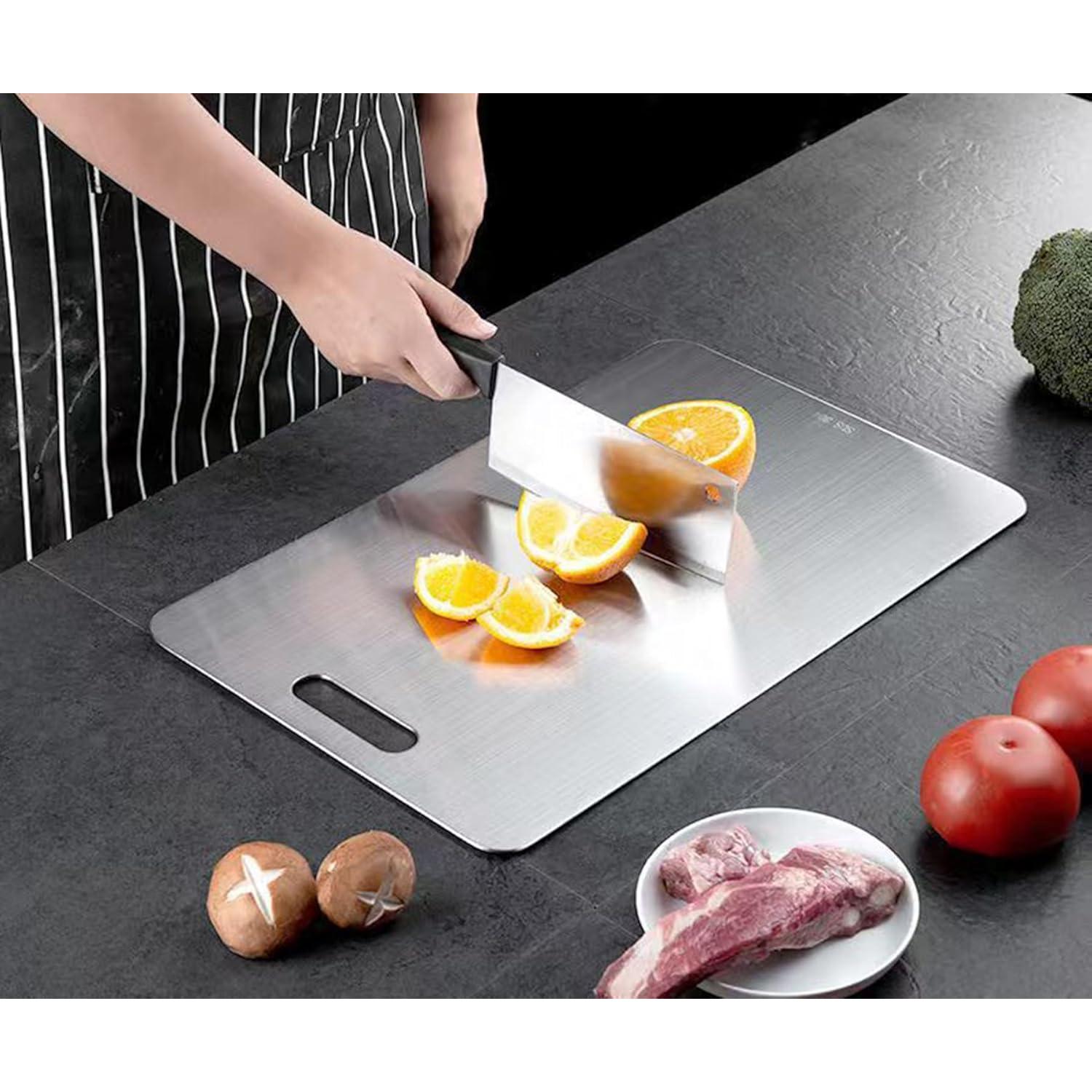 Tabla de Cortar de Titanio Genérica 34x22cm A Prueba de Lavavajillas
