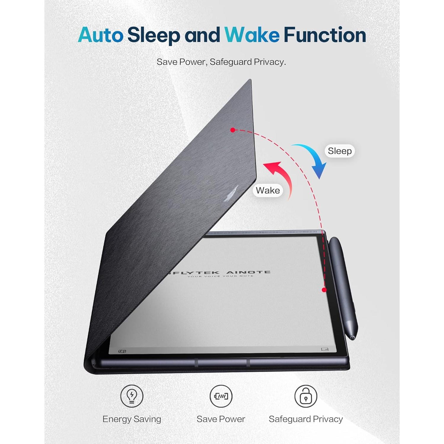 Funda Folio Protectora iFLYTEK Air 2 Tableta 8.2" Cuero PU