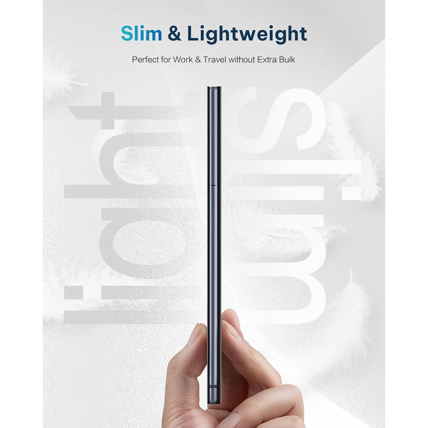 Protective Folio Case for iFLYTEK AINOTE Air2 Note-Taking Tablet 8.2", Premium PU Leather, Slim& Lightweight, Durable Cover with a Pen Clip for E-Ink Writing Tablet, Water and Dustproof, Blue