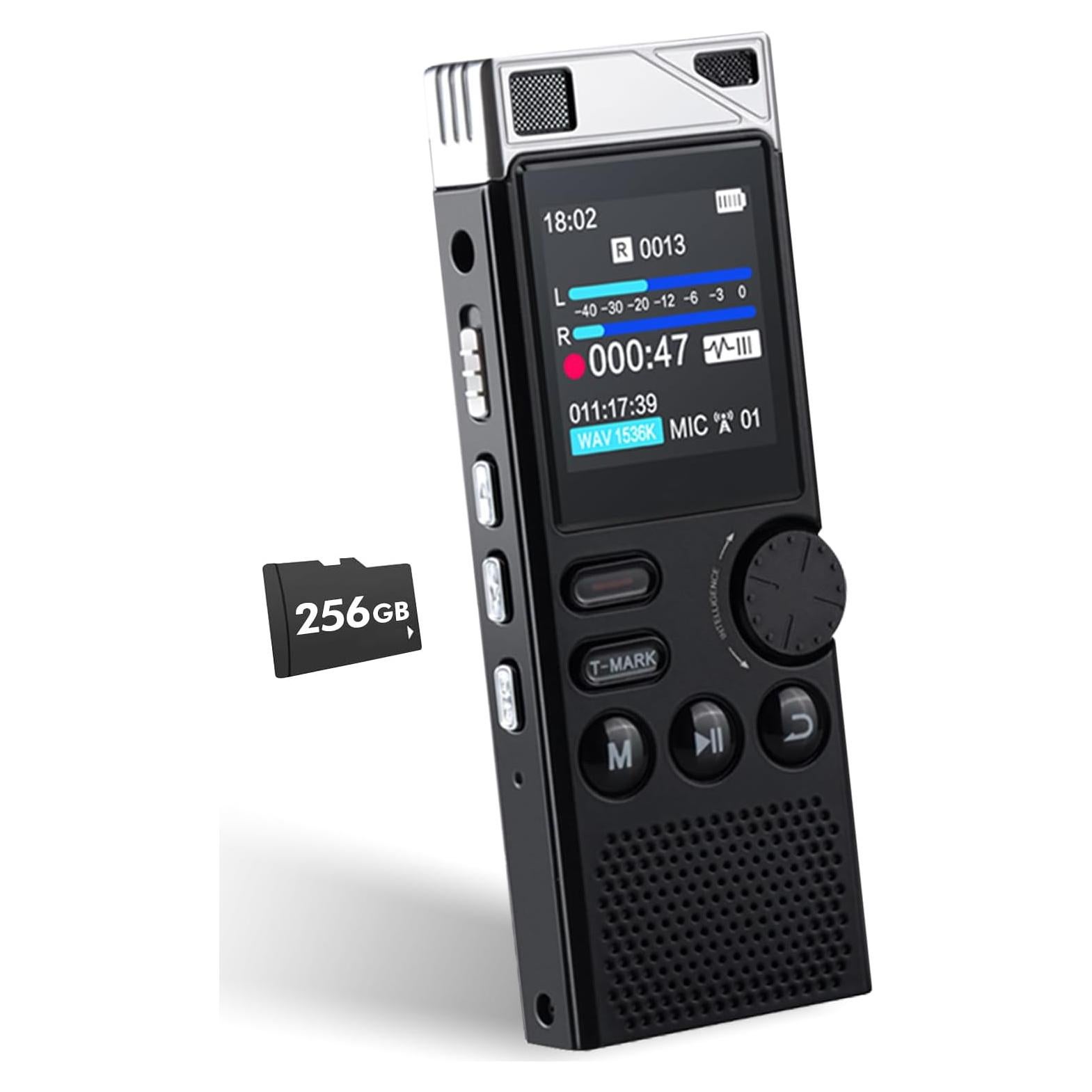 Grabadora de Voz Digital WUCOTC 264GB Activada por Voz