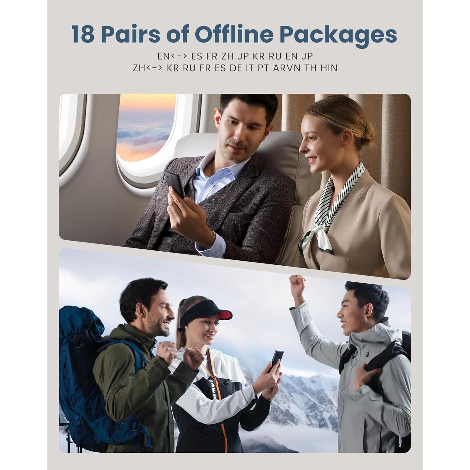 Traductor de Idiomas iFLYTEK Profesional con Bolsa