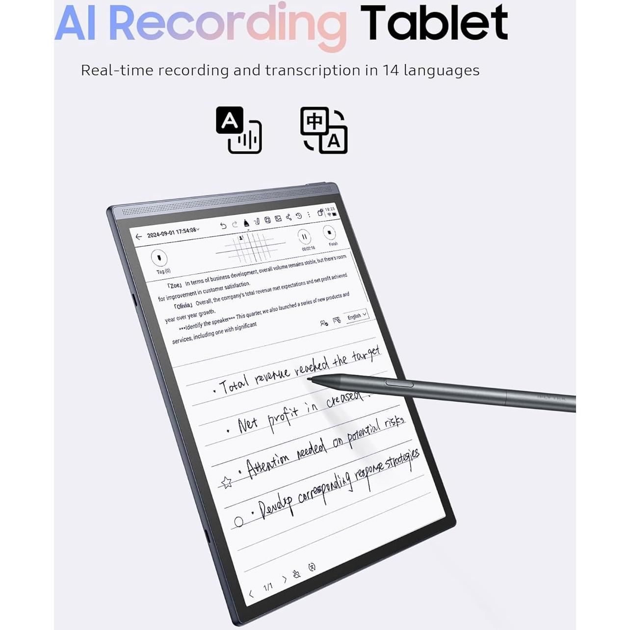 Tableta para Tomar Notas iFLYTEK AINOTE Air 2 8" E-Ink