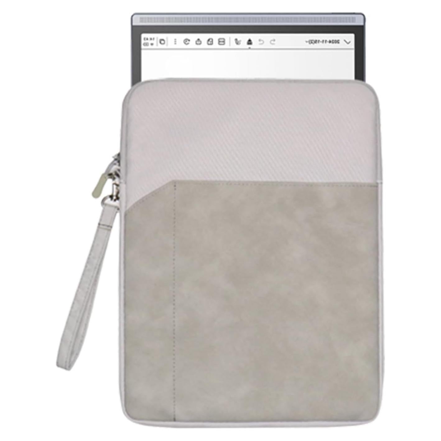 Tablet Sleeve for iFLYTEK AINOTE Air 2 Note-Taking Table 8.2 inch，360 Protective Bag Carrying Case Water-Resistant，Light Grey.