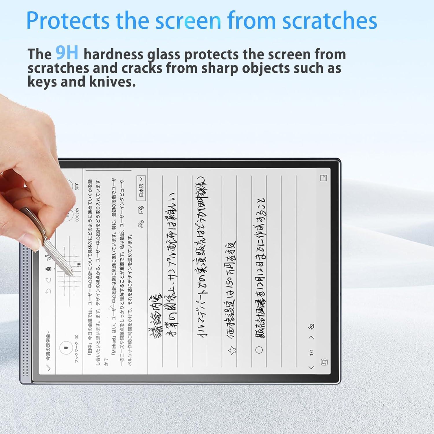 Screen Protector For iFLYTEK AINOTE Air 2, HD Tempered Glass,9h Hardness,Scratch,Anti-Fingerprin,Tempered Glass Film Guard for iFLYTEK AINOTE Air 2[2Pack]