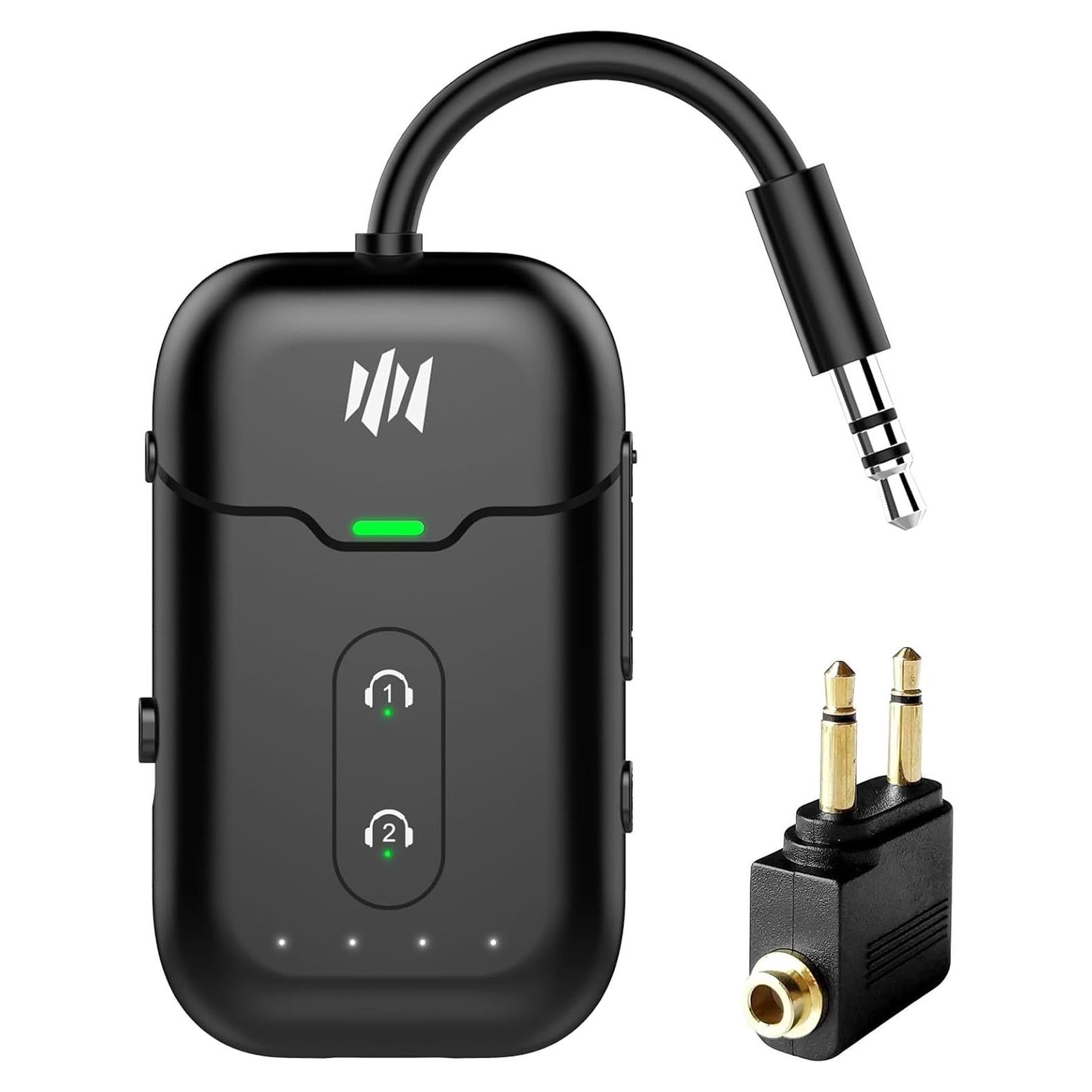Adaptador Bluetooth 5.4 Beeitzie B103 2-en-1 para Aviones