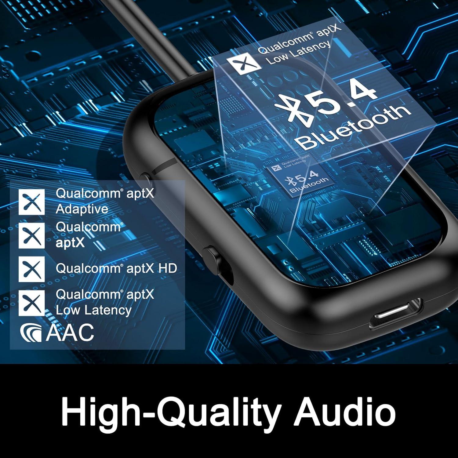 Adaptador Bluetooth 5.4 Beeitzie B103 2-en-1 para Aviones