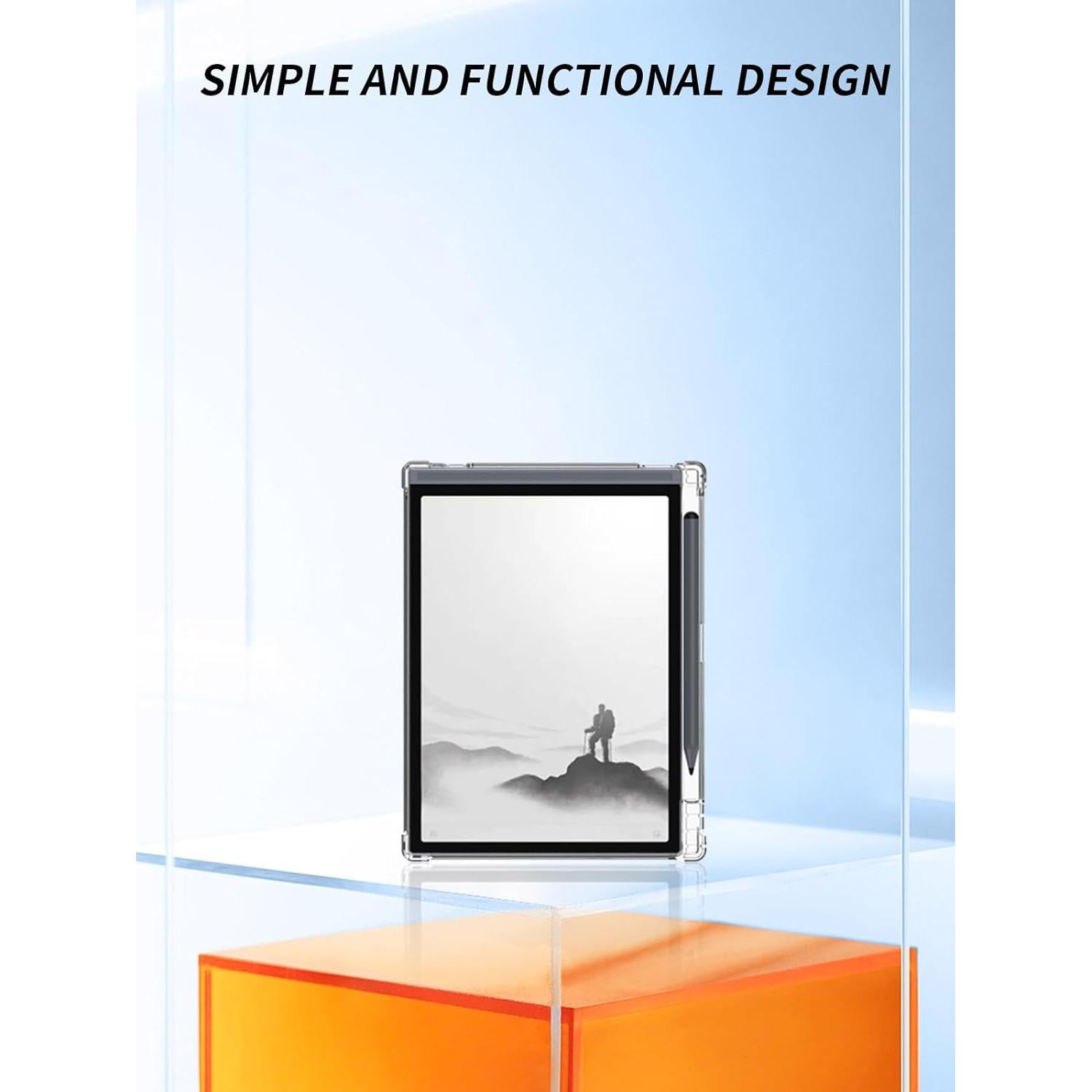 for iFLYTEK AINOTE Air 2 Tablet 8.2 Inch Android Tablets Case,Ultra-Thin Full Coverage Corner,BOVUGAC Soft TPU Shockproof Kids Friendly for iFLYTEK AINOTE Air 2 8.2" Case Cover (Clear)