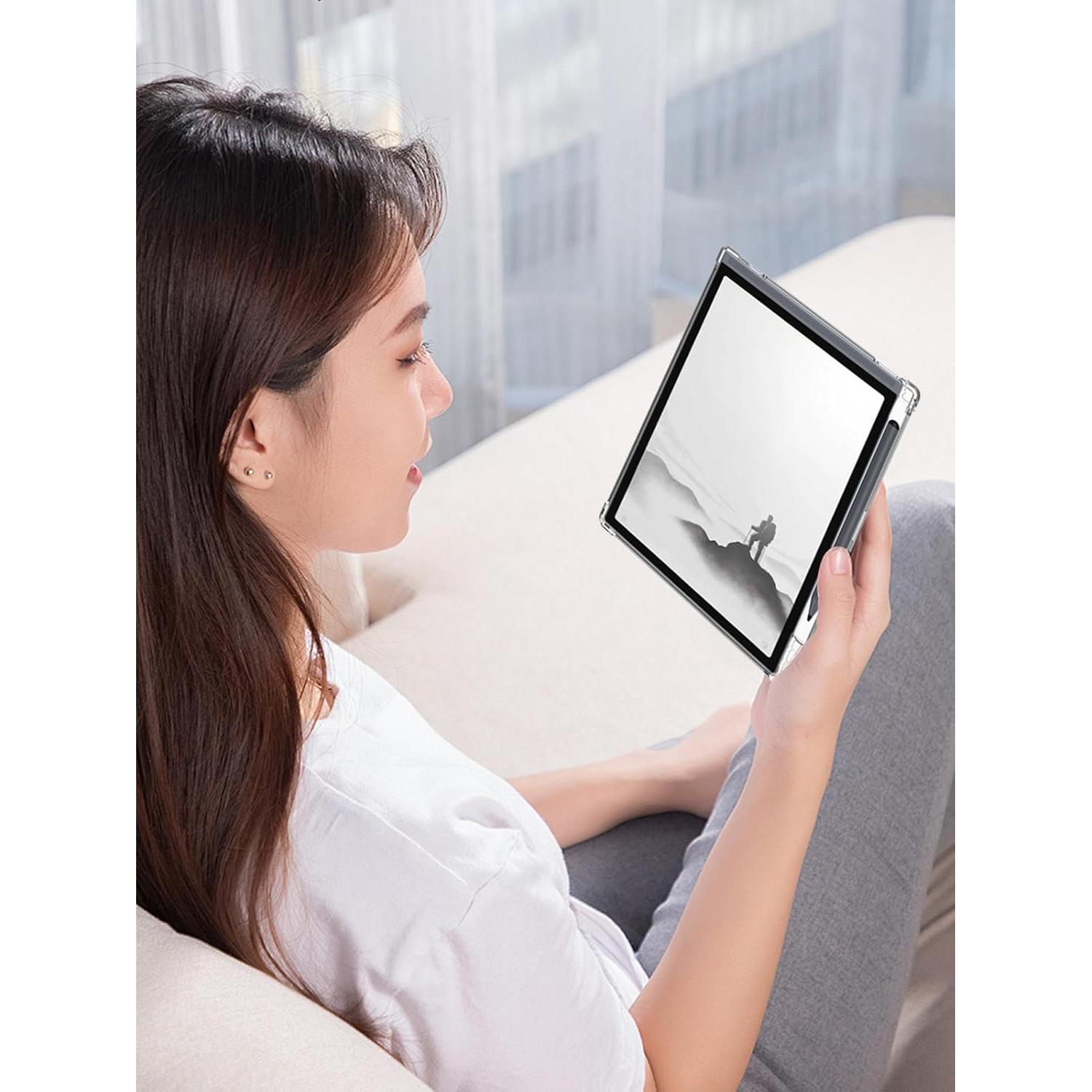 for iFLYTEK AINOTE Air 2 Tablet 8.2 Inch Android Tablets Case,Ultra-Thin Full Coverage Corner,BOVUGAC Soft TPU Shockproof Kids Friendly for iFLYTEK AINOTE Air 2 8.2" Case Cover (Clear)