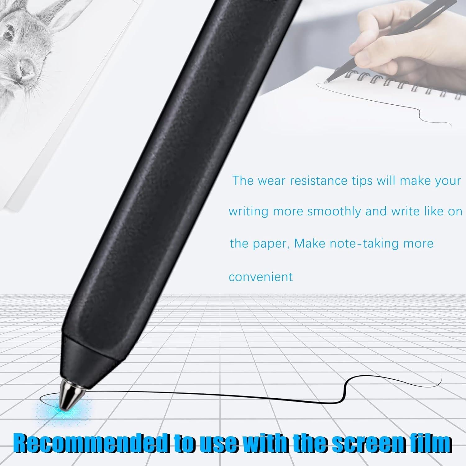 Puntas Finas de Titanio REEYEAR para Bolígrafos Digitales - 2 Pcs