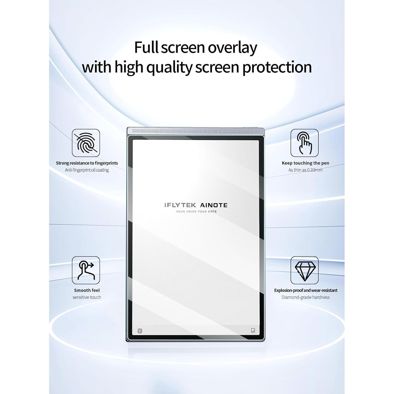 Protector de Pantalla Vidrio Templado UYRUREL AINOTE Air 2 8.2"