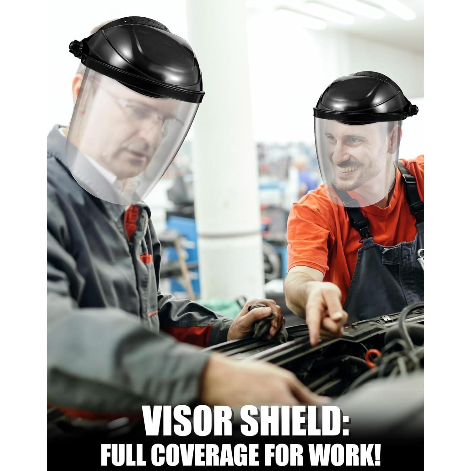 Paquete de 4 mascarillas de seguridad Tellegloww con escudo facial