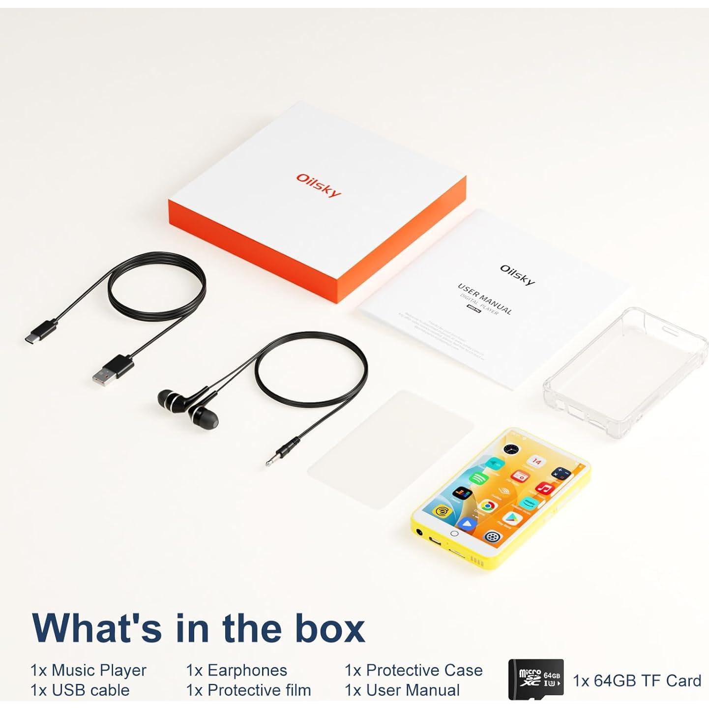 Reproductor MP3 Oilsky M303 Pro 80GB Bluetooth WiFi Pantalla 10.16cm