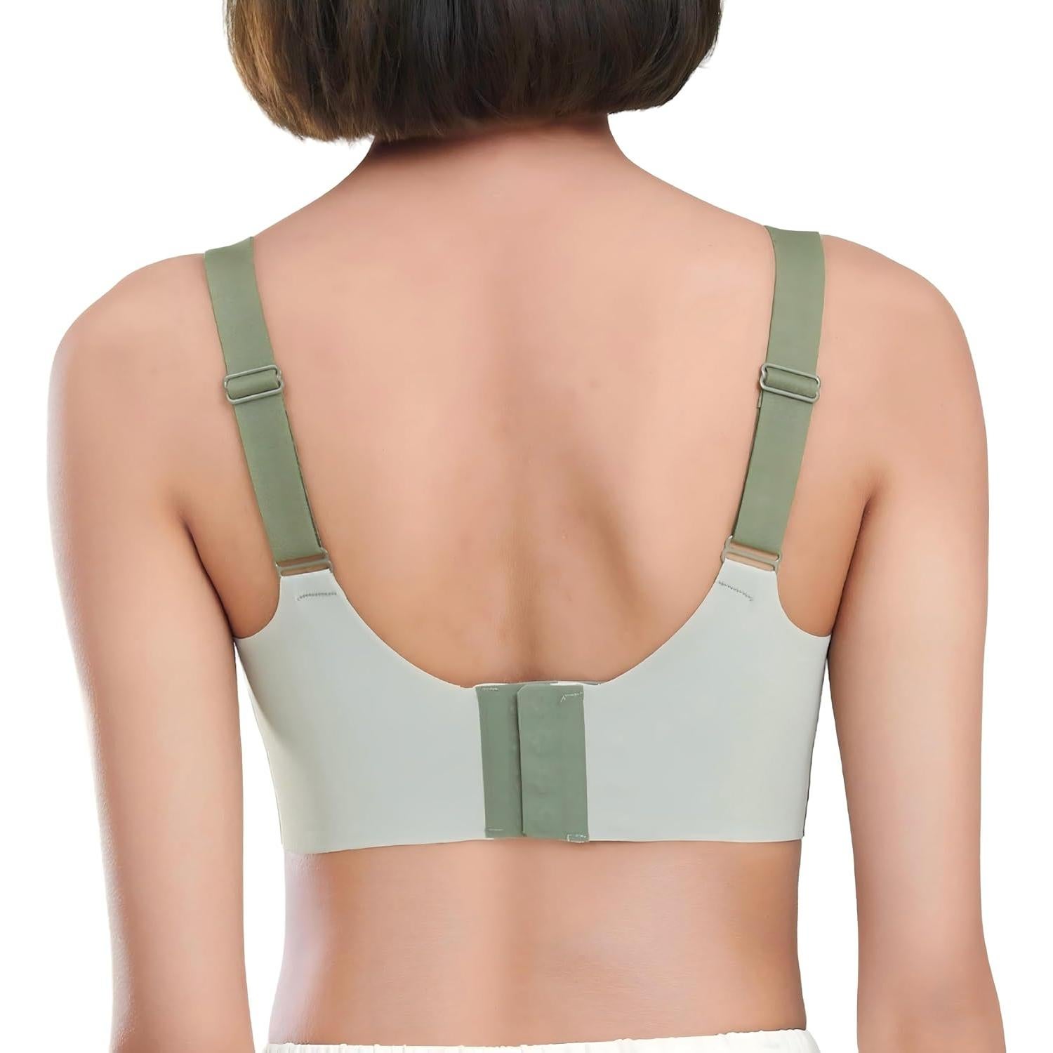 Sujetador Sin Aro para Mujeres XX-Large Verde Bosque - Suave y Cómodo