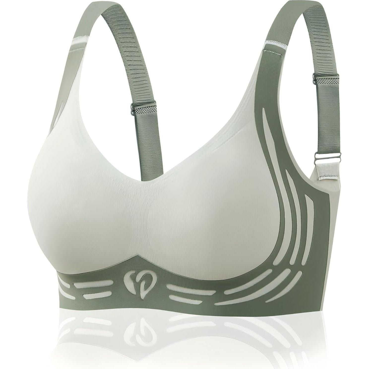 Sujetador Sin Aro para Mujeres XX-Large Verde Bosque - Suave y Cómodo