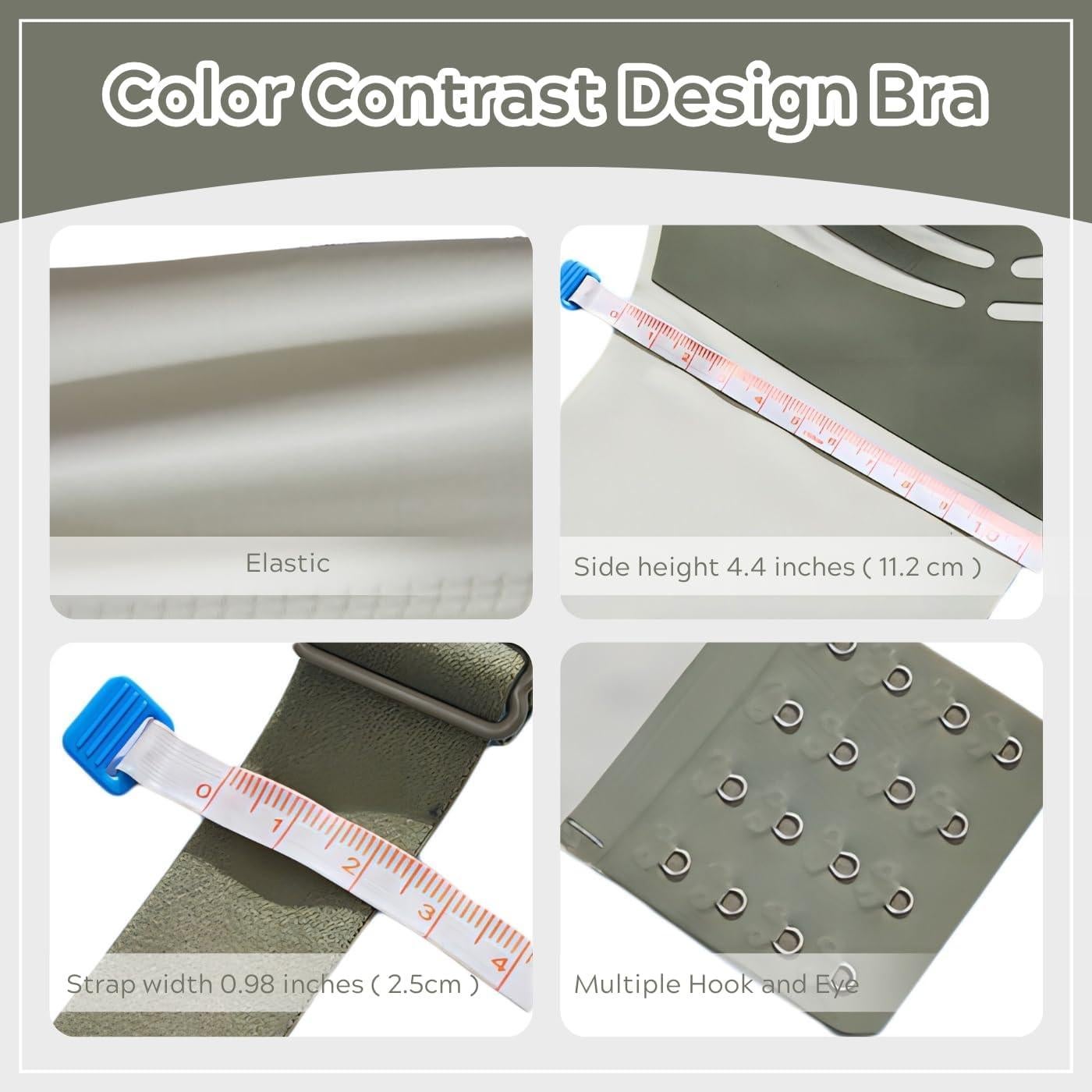 Sujetador Sin Aro para Mujeres XX-Large Verde Bosque - Suave y Cómodo