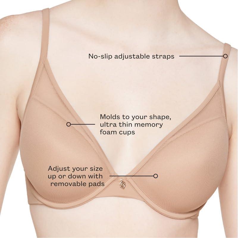 Sostén Clásico Escote en V ThirdLove 36A Taupe Comodidad Diaria