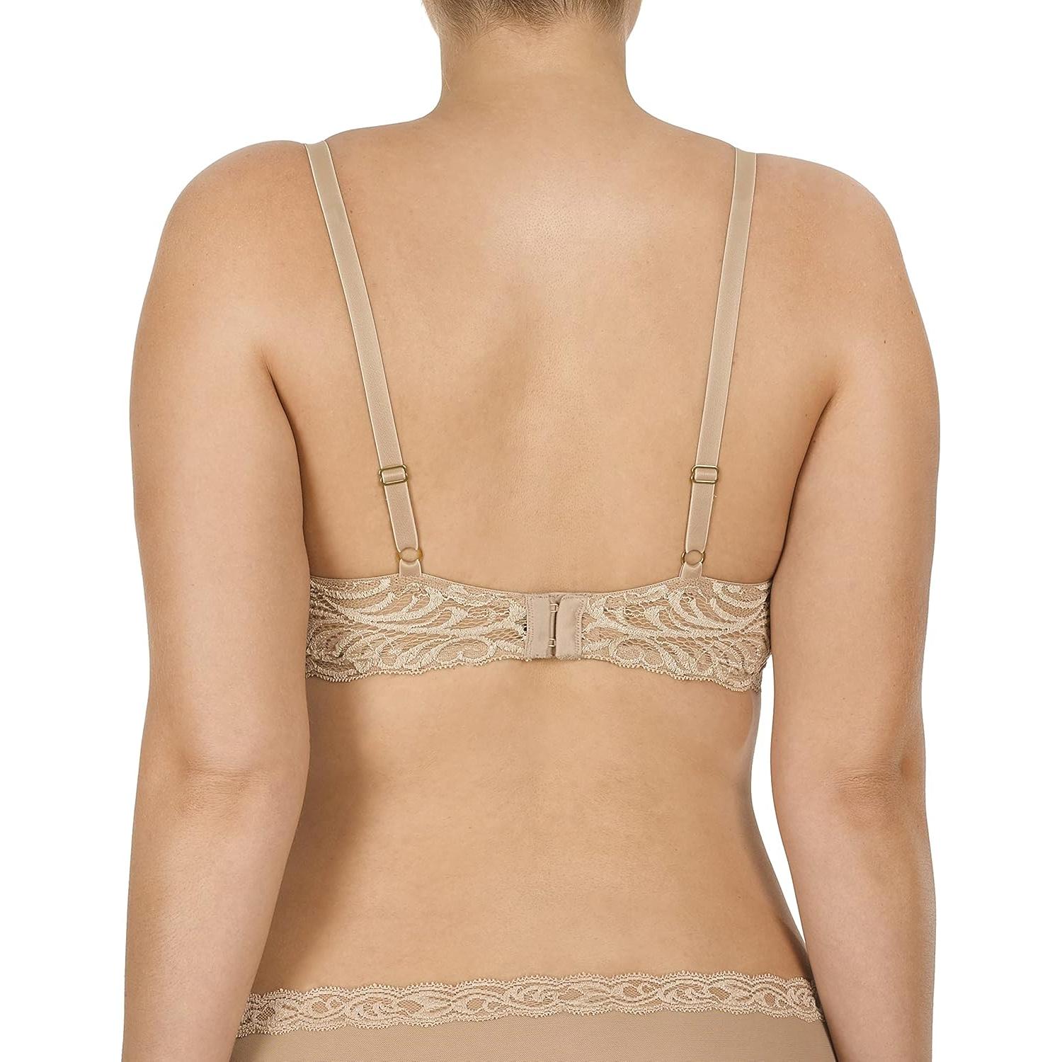 Sostén con escote en pico Natori 38B color café