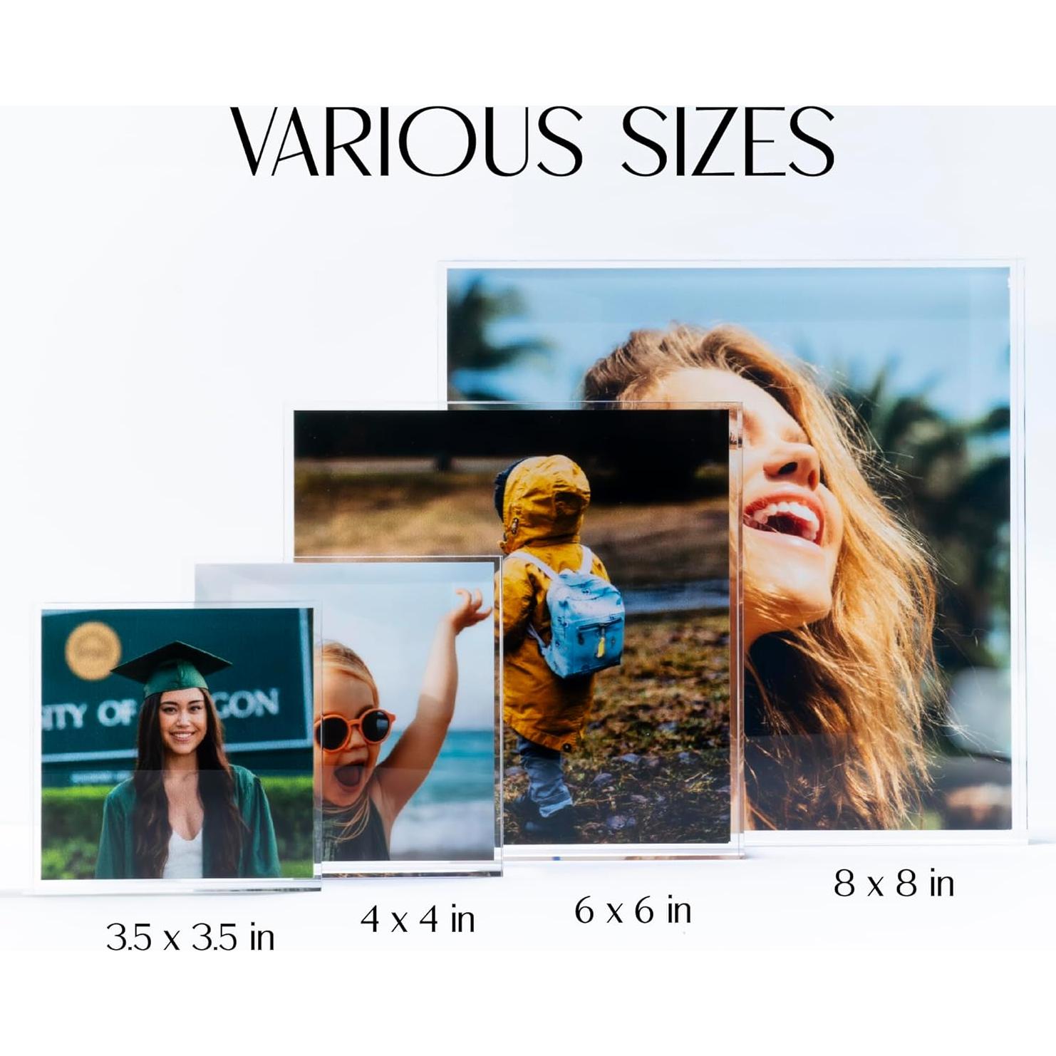 Bloque de Foto Acrílico Personalizado 6x6 cm - Regalos Únicos