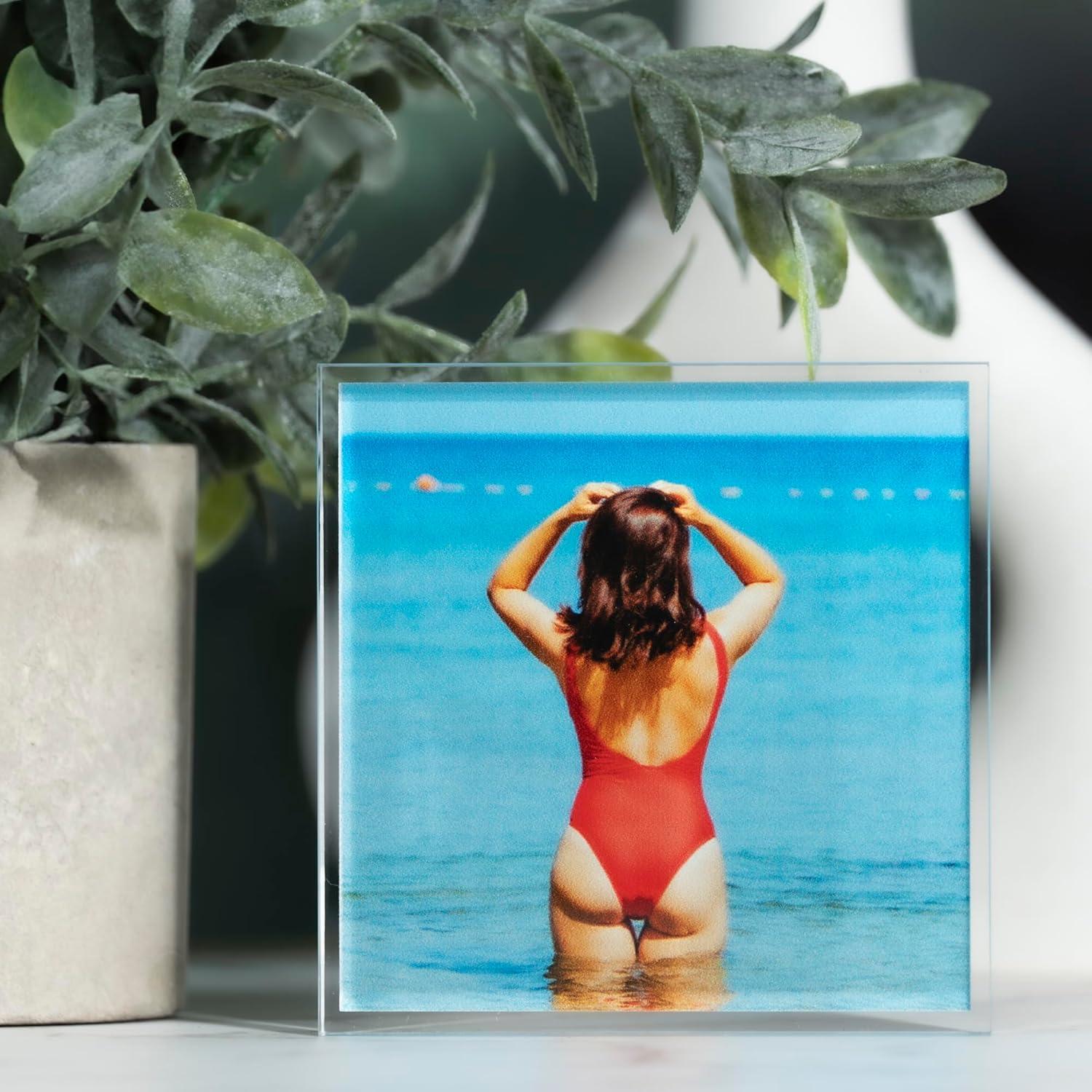 Bloque de Foto Acrílico Personalizado 6x6 cm - Regalos Únicos