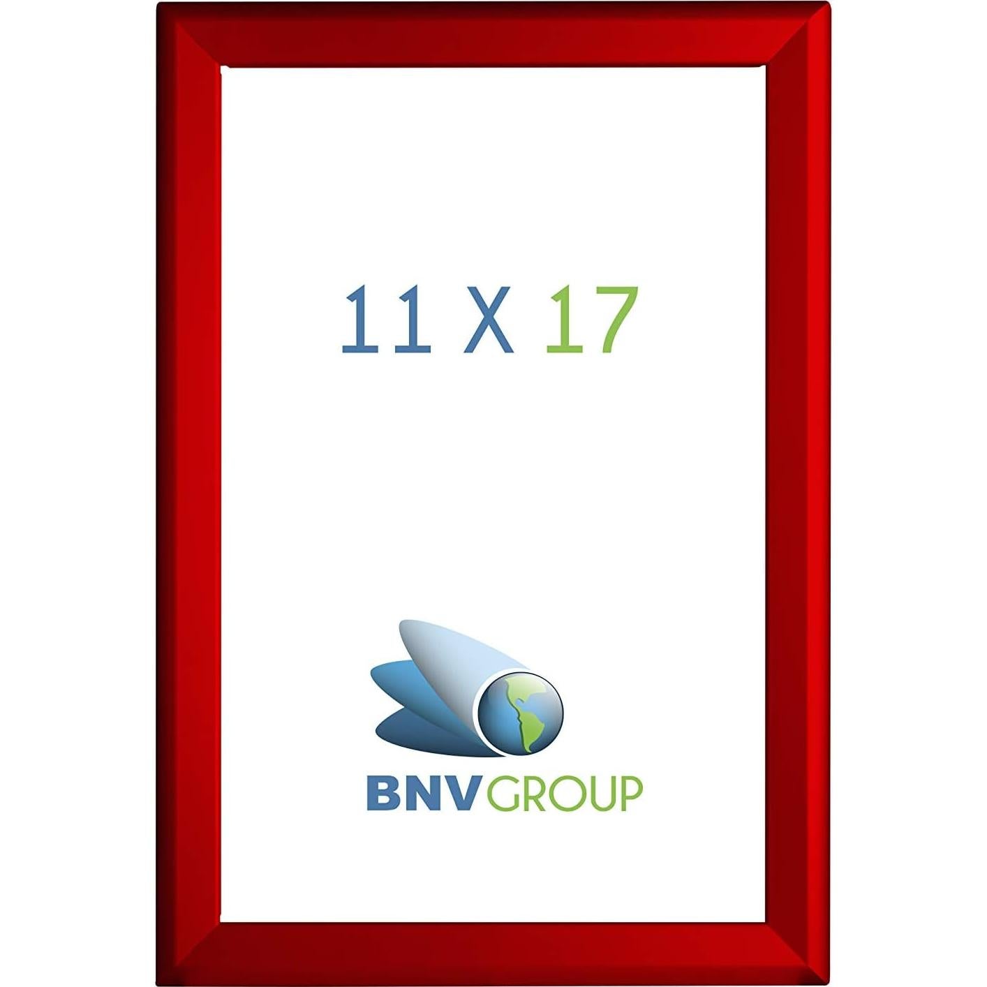 Marco de Cartel de Aluminio BNV Rojo 28x43 cm Montaje Pared
