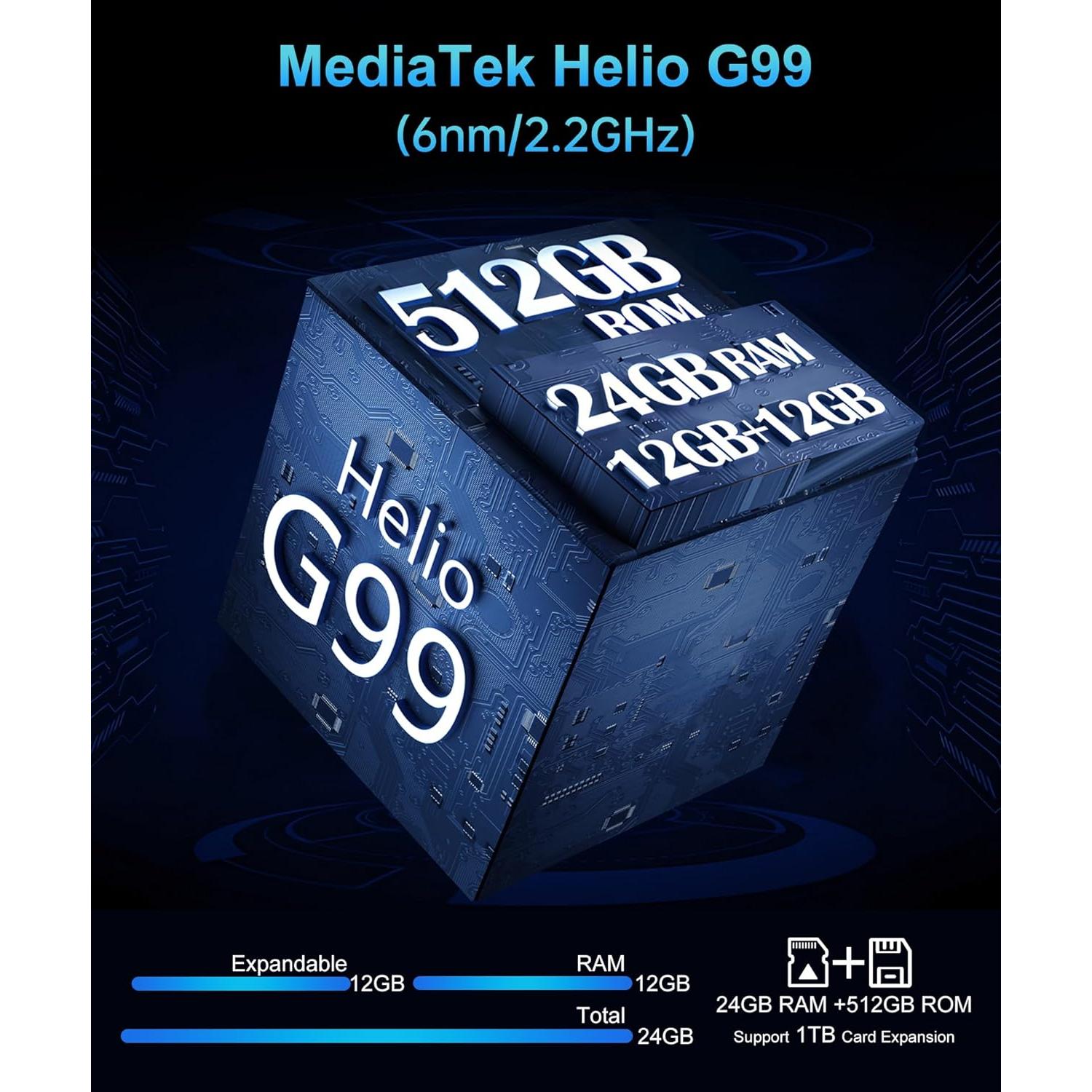 Teléfono Inteligente Resistente 8849 Tanque 2 Pro 24GB RAM 512GB