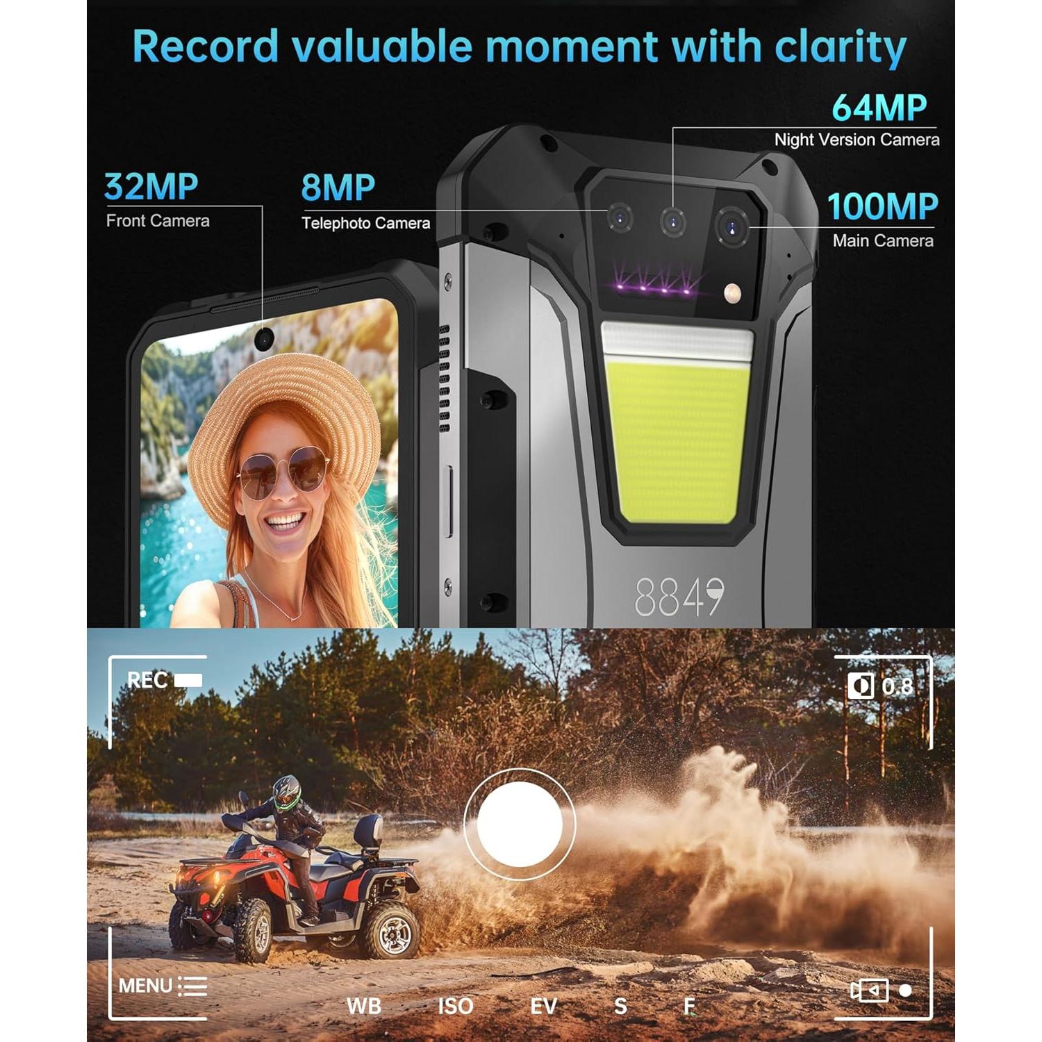 Teléfono Inteligente Resistente 8849 Tanque 2 Pro 24GB RAM 512GB