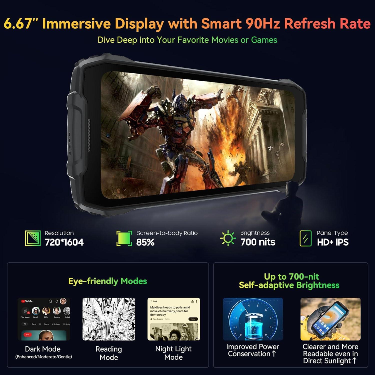 Smartphone Rugerizado Blackview BV7300 15000mAh 18GB 256GB